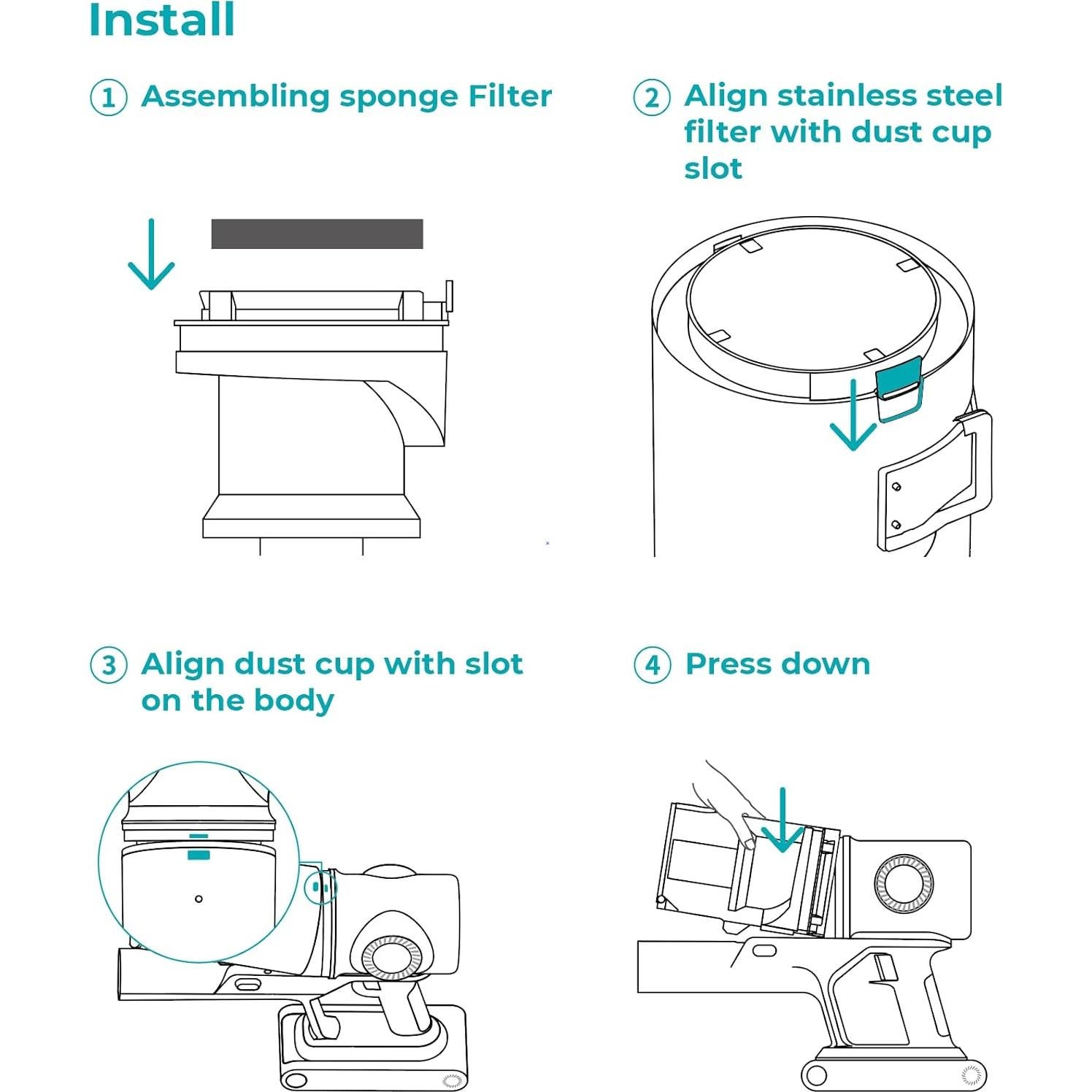Aspiradora Inalámbrica Honiture Clean P7 Pro 80 Min 50kpa