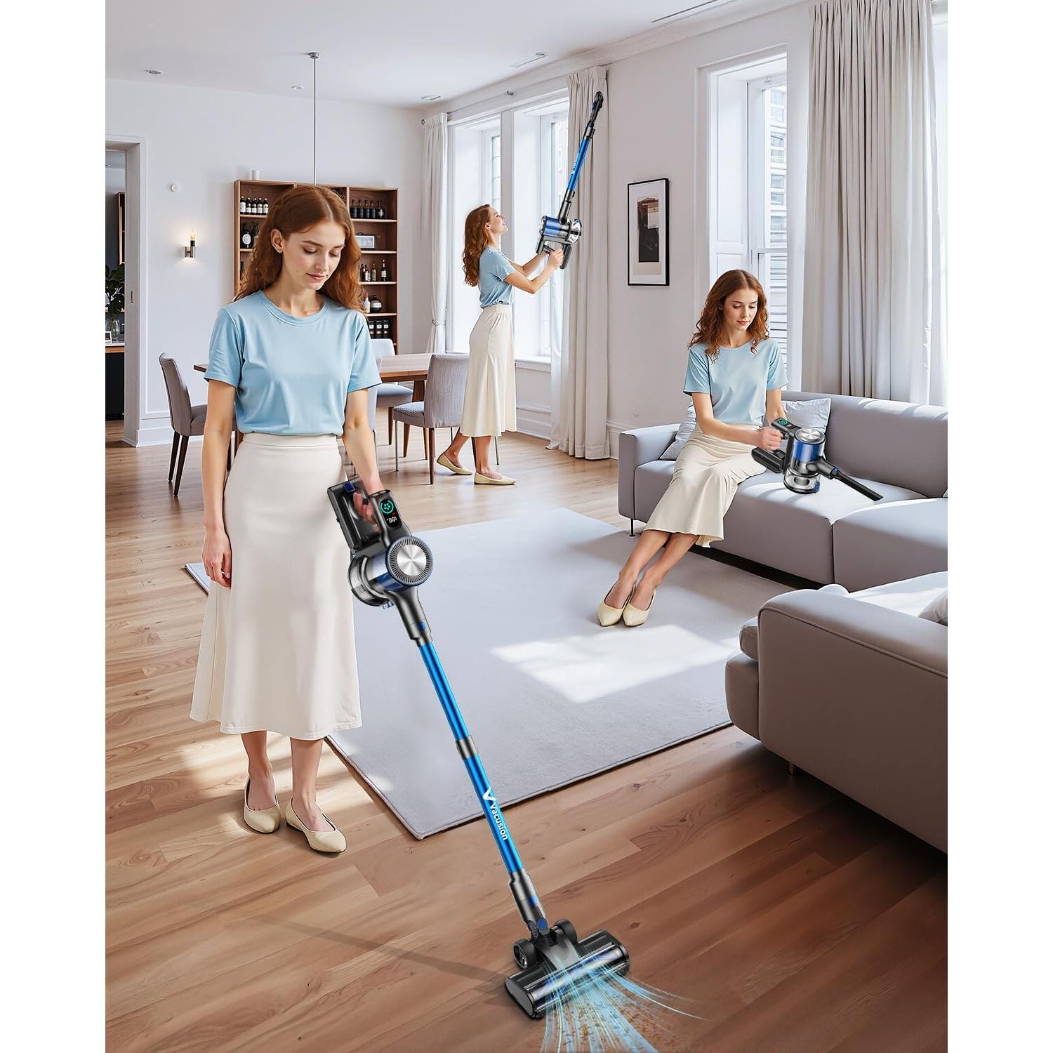 Aspiradora Inalámbrica Vacusion VBS-01, 8 en 1, 150W, 45 min