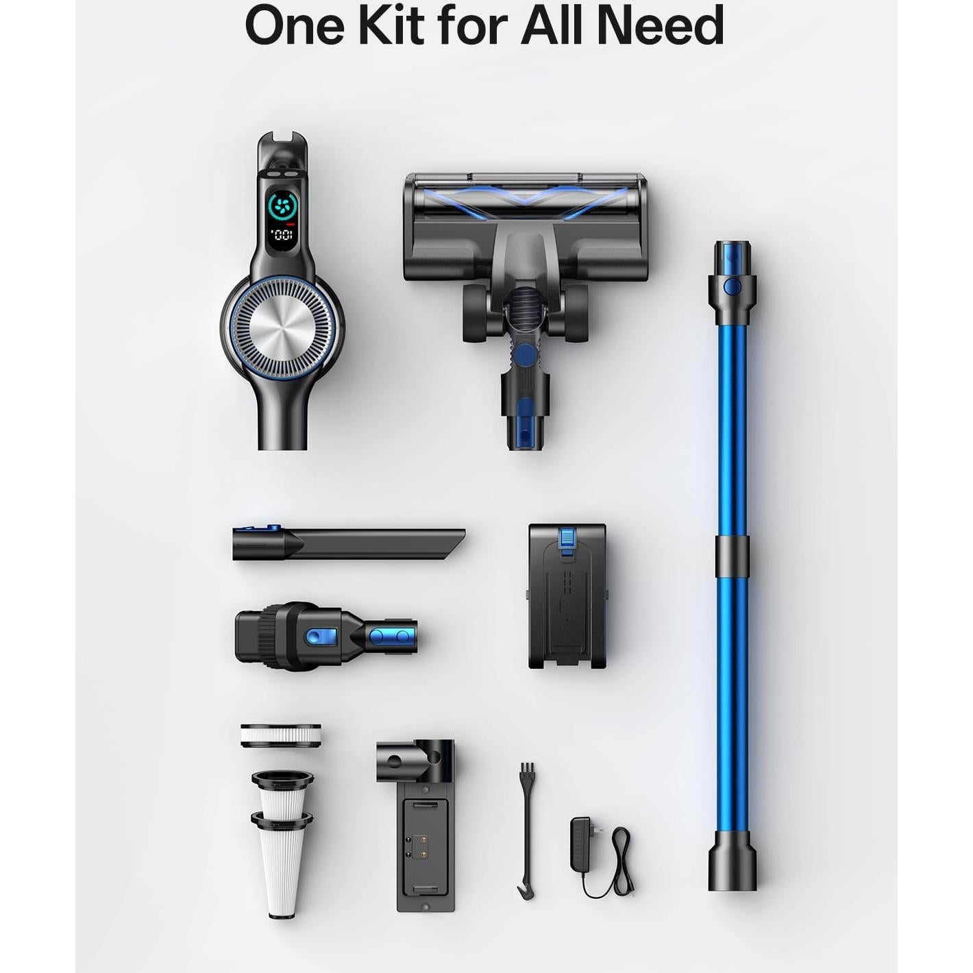 Aspiradora Inalámbrica Vacusion VBS-01, 8 en 1, 150W, 45 min