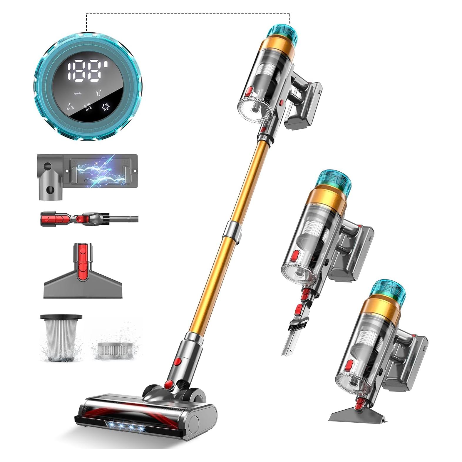 Aspiradora Inalámbrica MBYULO EHBL 600W 55Kpa 60Min 8 en 1