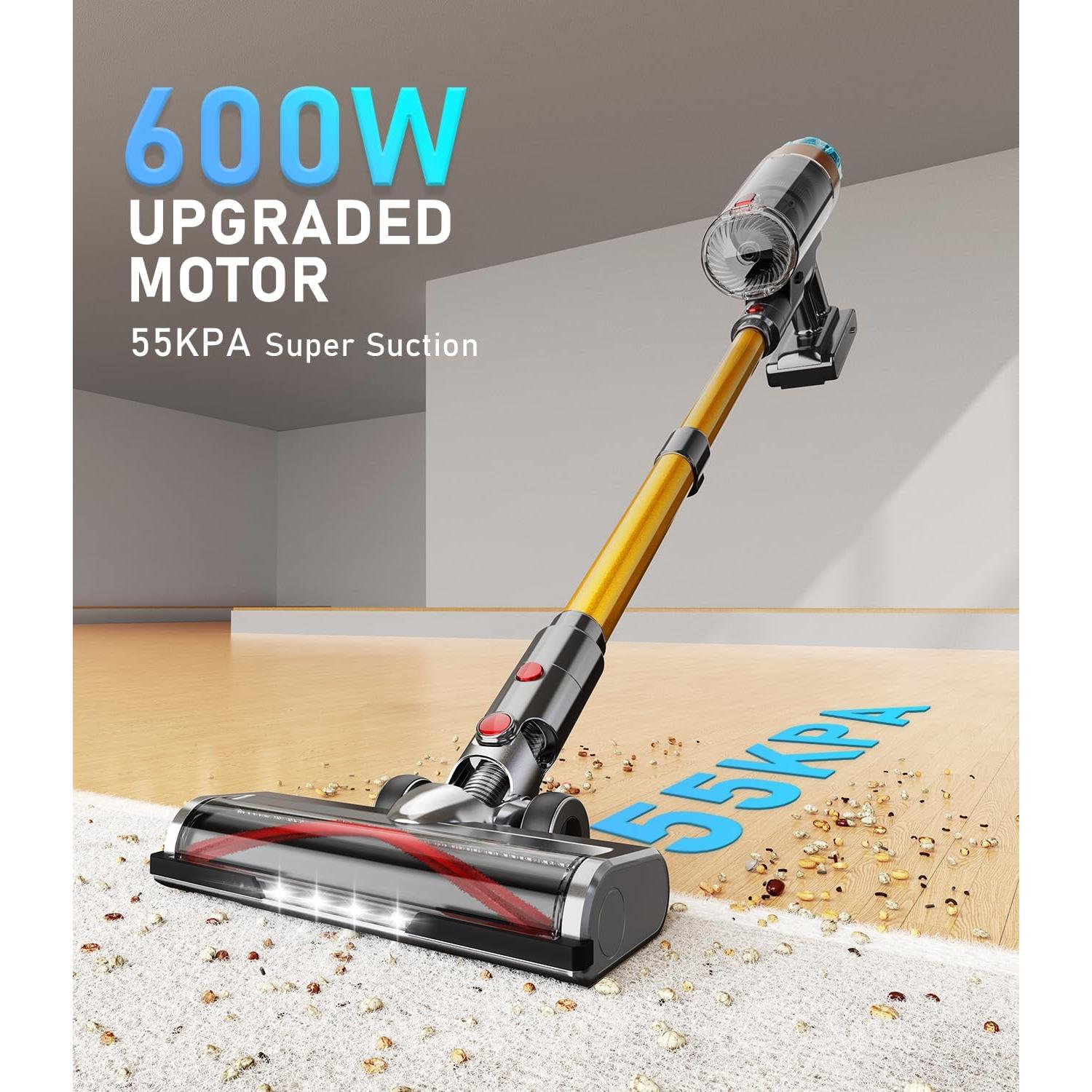 Aspiradora Inalámbrica MBYULO EHBL 600W 55Kpa 60Min 8 en 1