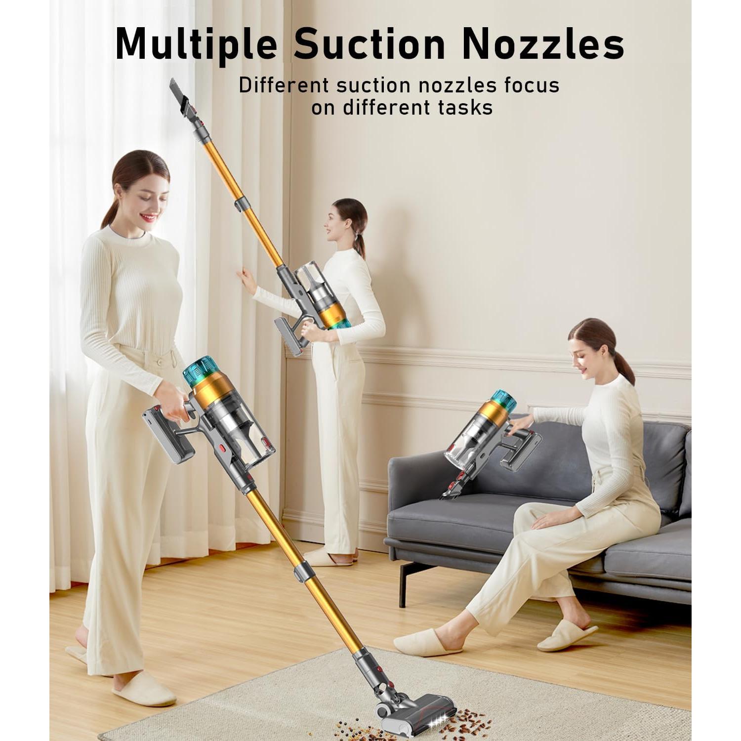 Aspiradora Inalámbrica MBYULO EHBL 600W 55Kpa 60Min 8 en 1