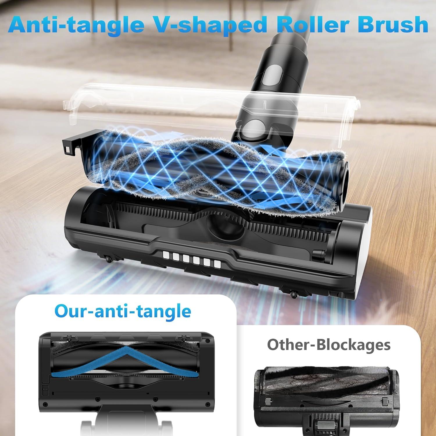 Aspiradora Inalámbrica Tikom V450 450W 40Kpa con Base de Carga