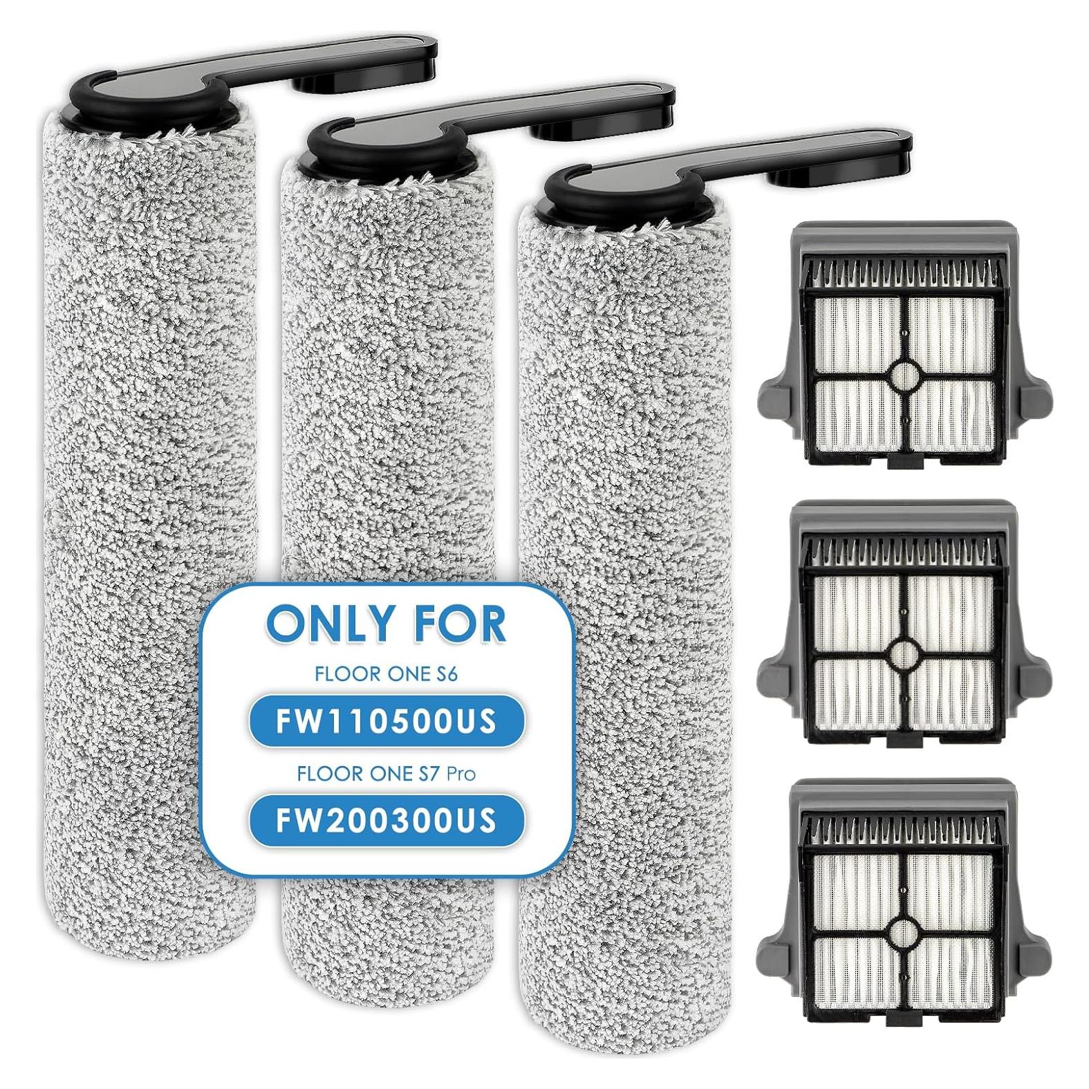Rodillos y Filtros HEPA para Aspiradora Tineco Floor ONE S7/S6