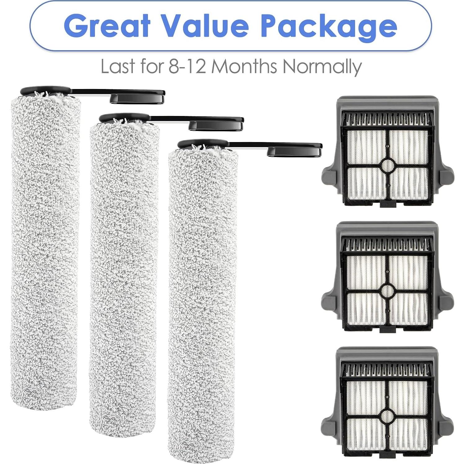 Rodillos y Filtros HEPA para Aspiradora Tineco Floor ONE S7/S6