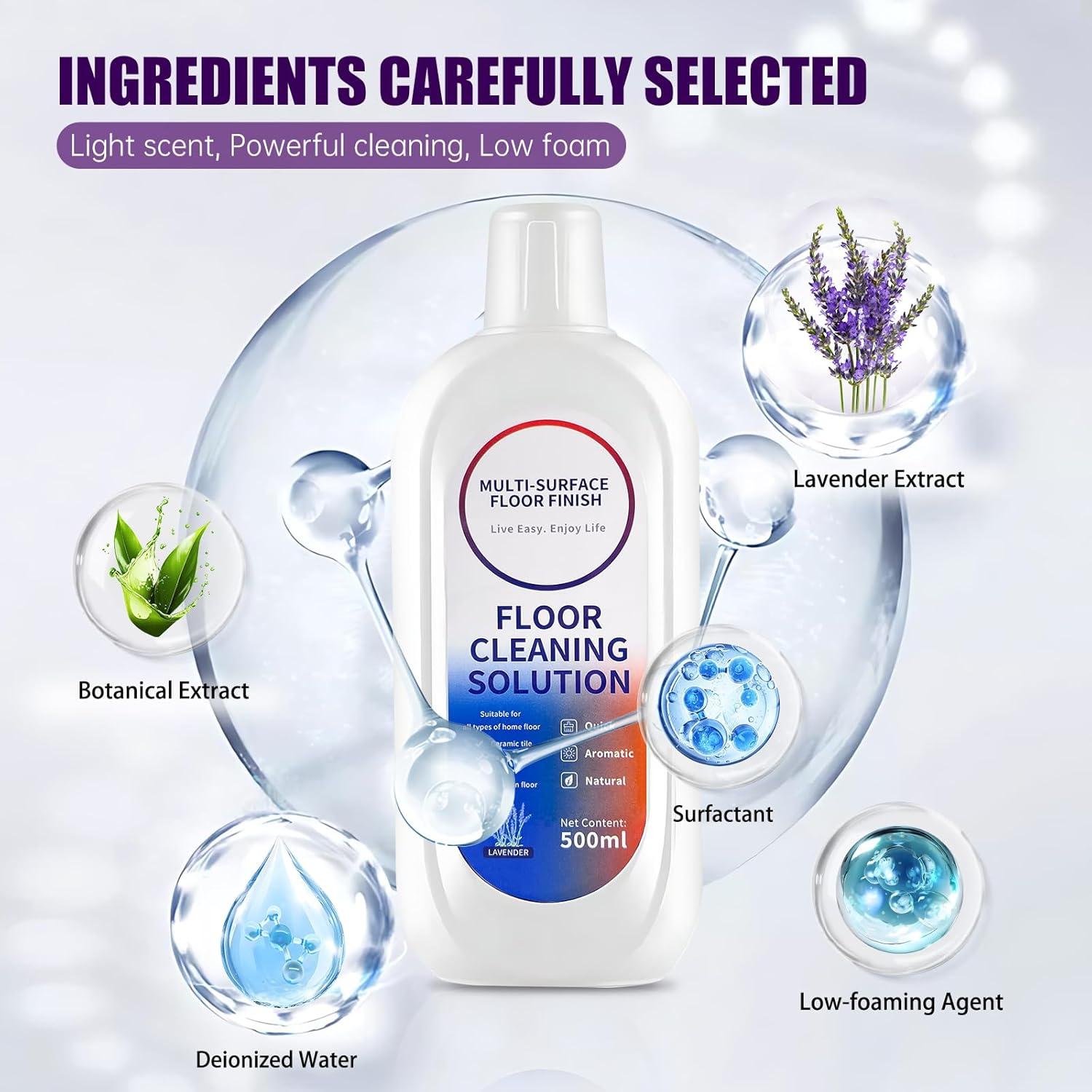 Limpiador de Pisos Ecológico NXPPYY Aroma Lavanda 4 Botellas