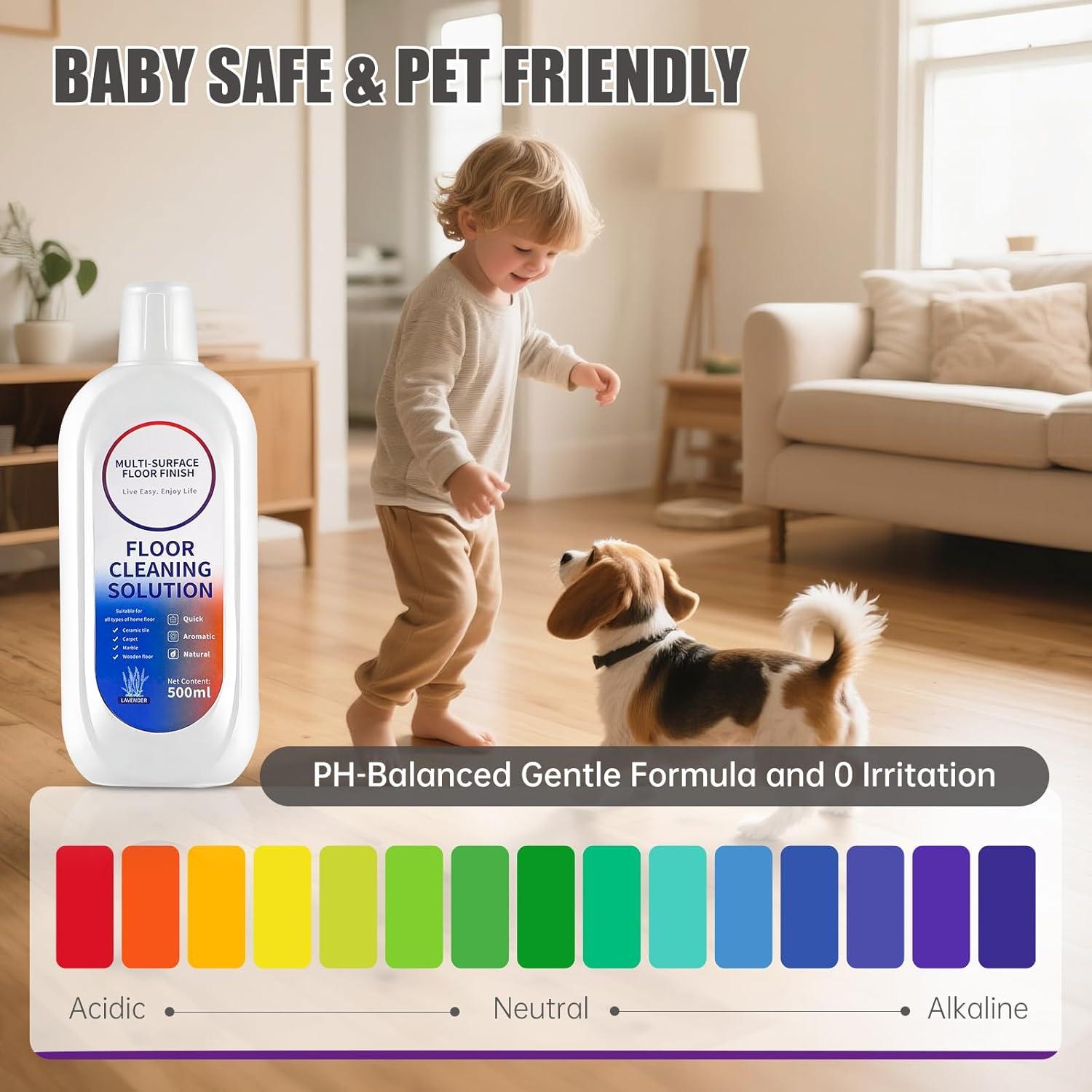 Limpiador de Pisos Ecológico NXPPYY Aroma Lavanda 4 Botellas