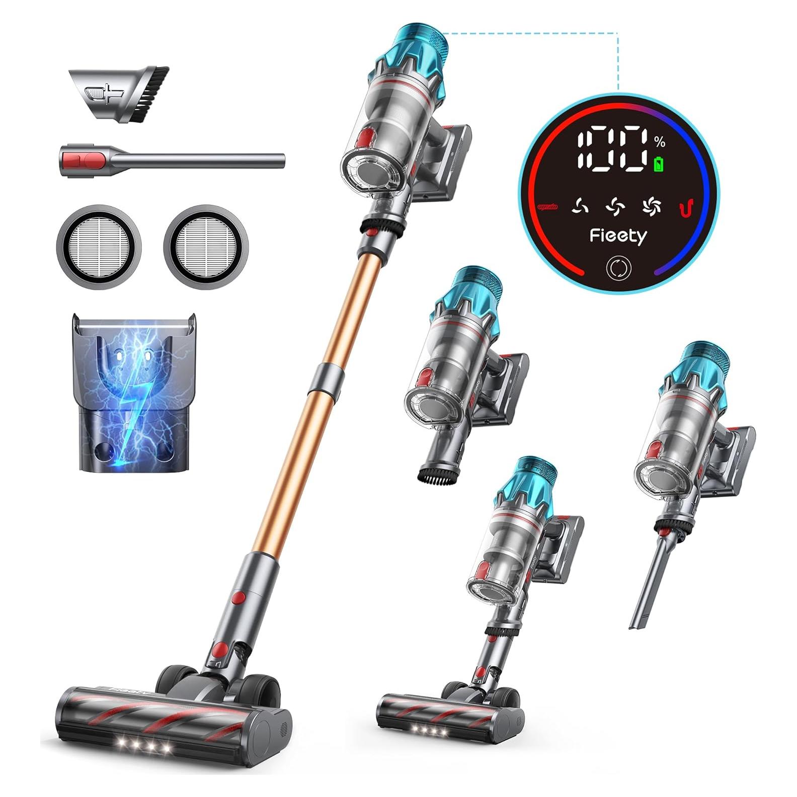 Aspiradora Inalámbrica Fieety V7 550W 45Kpa 60 Min Carga Rápida