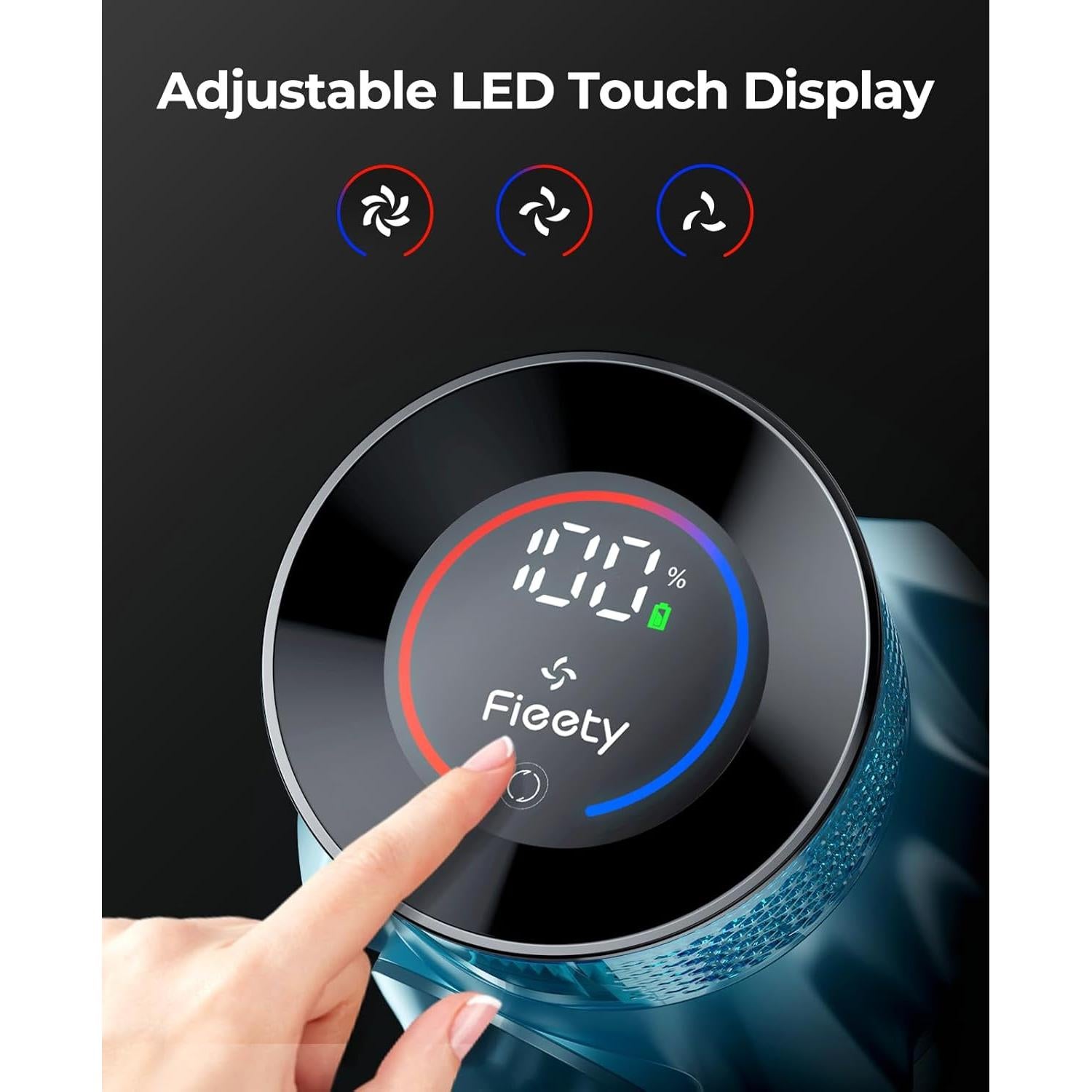 Aspiradora Inalámbrica Fieety V7 550W 45Kpa 60 Min Carga Rápida