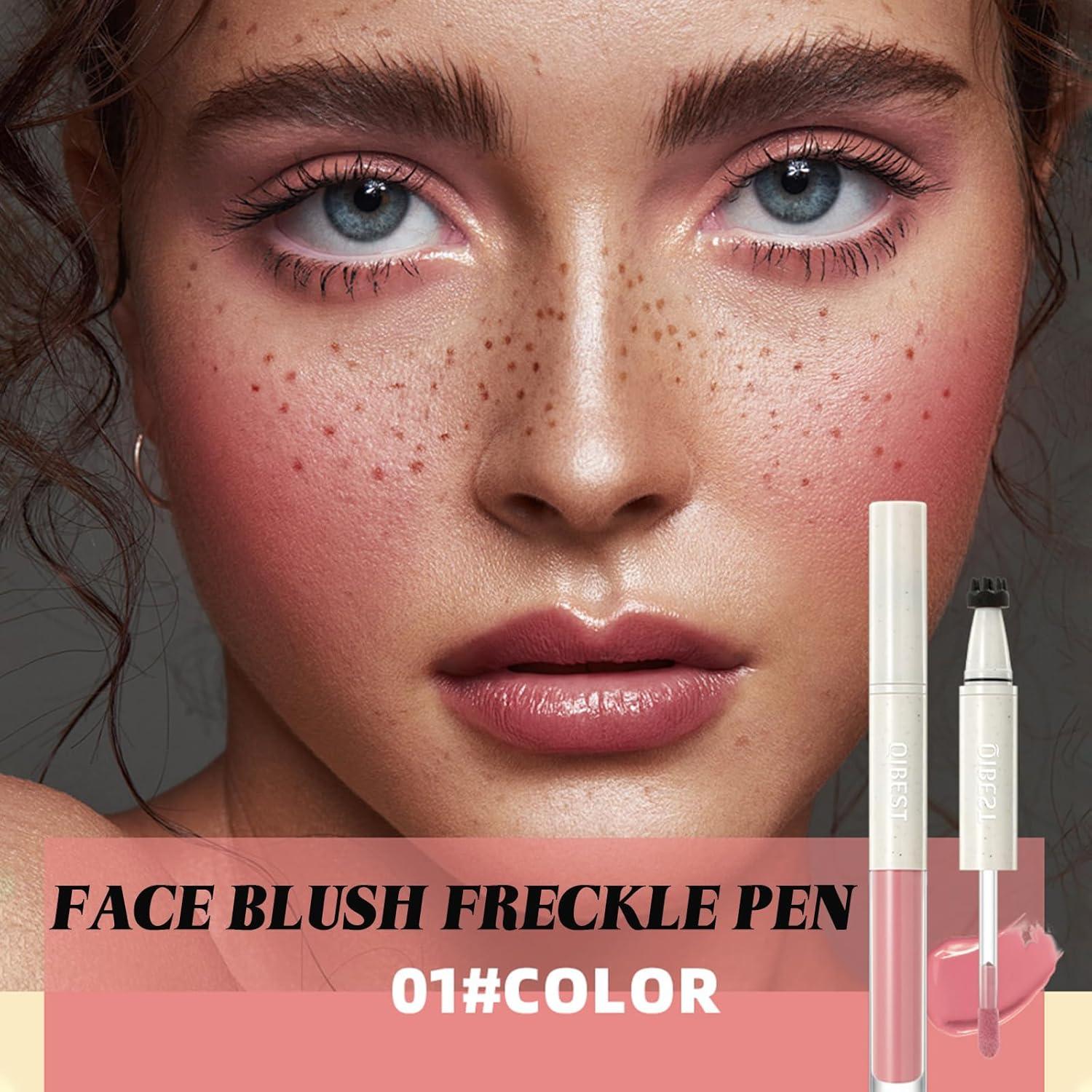 Bolígrafo Rubor y Pecas Charm Kiss Rosa Atardecer 2 en 1