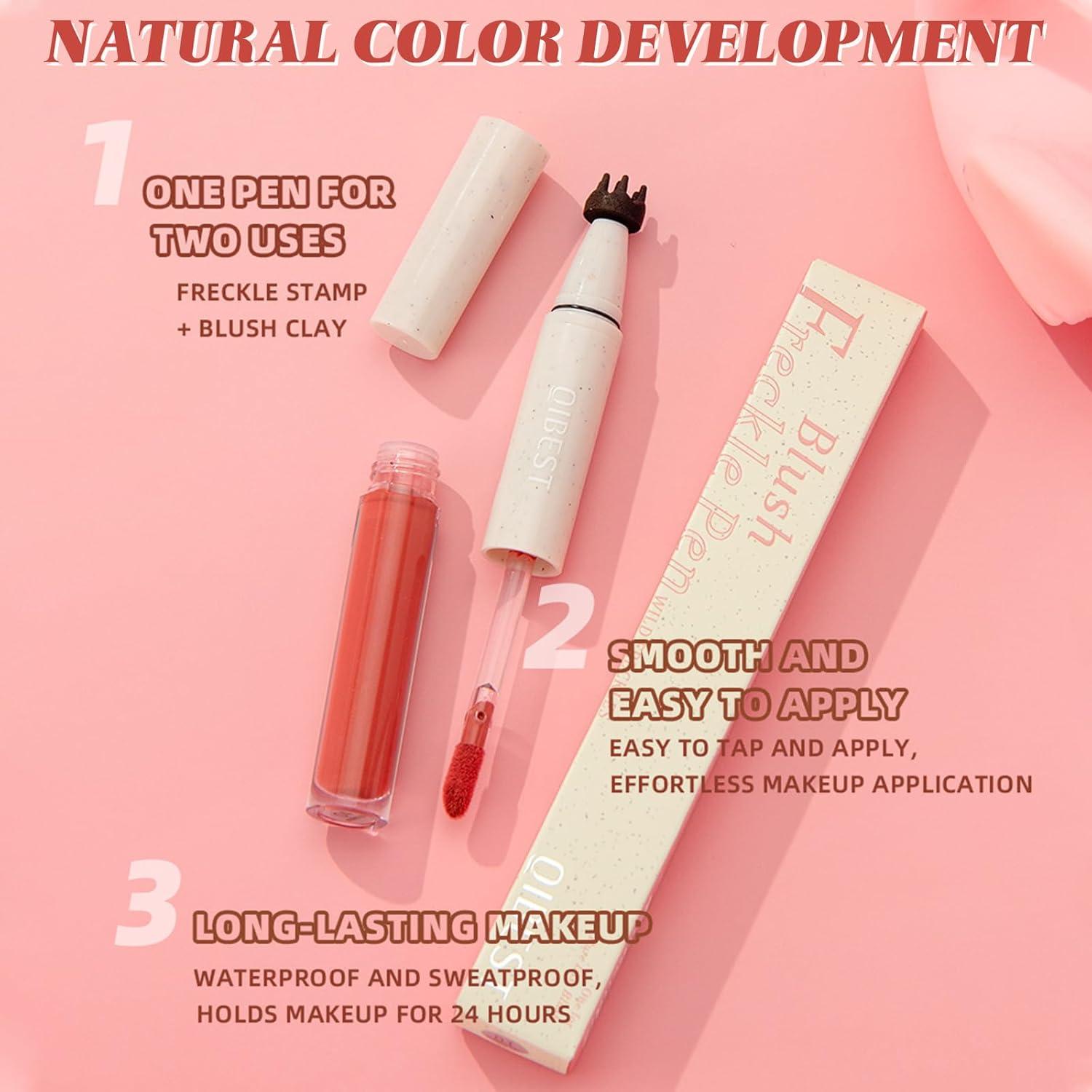 Bolígrafo Rubor y Pecas Charm Kiss Rosa Atardecer 2 en 1