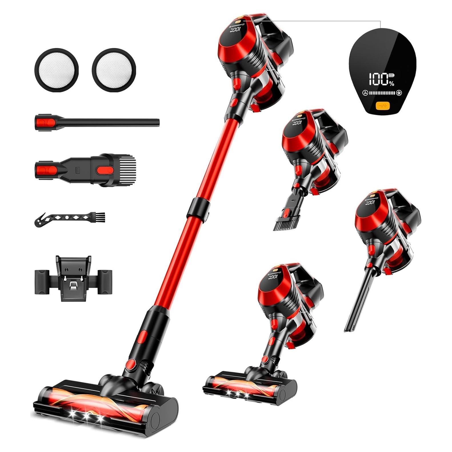 Aspiradora Inalámbrica BSNAW XL-678A 35Kpa 45 Min 8 en 1