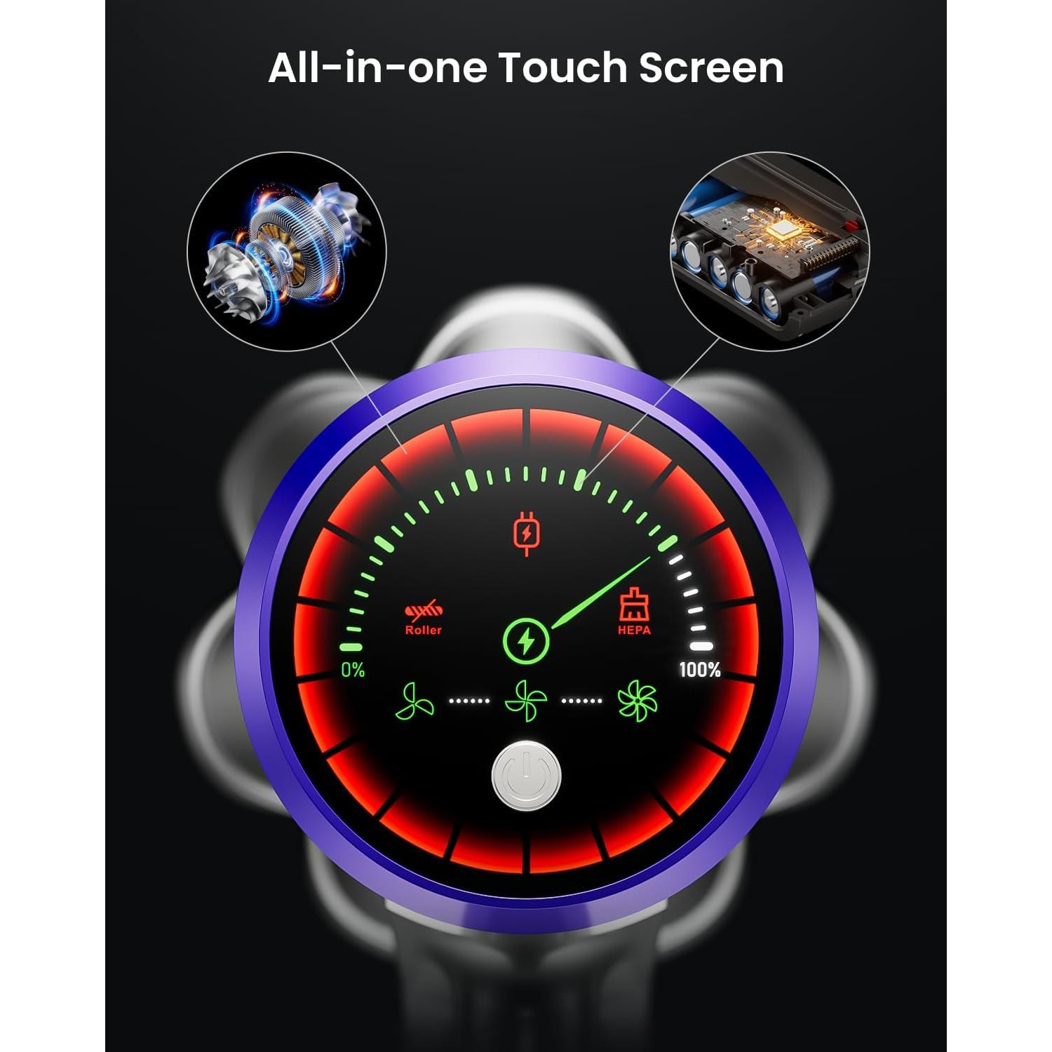 Aspiradora Inalámbrica Avalsor Cyber G9 580W 65Min HEPA