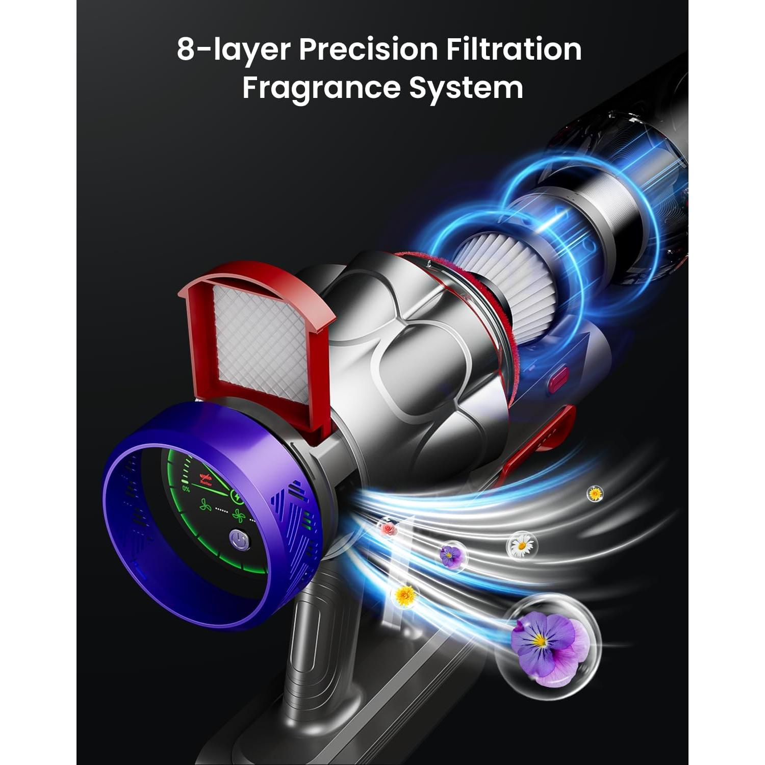 Aspiradora Inalámbrica Avalsor Cyber G9 580W 65Min HEPA