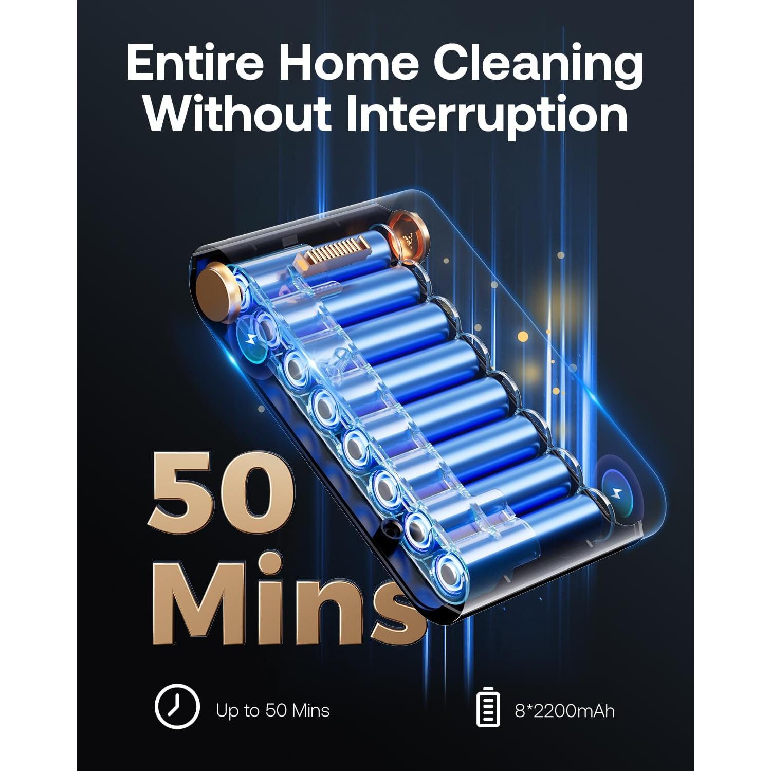 Aspiradora Inalámbrica Trucozie T352 45Kpa 50 Min de Uso