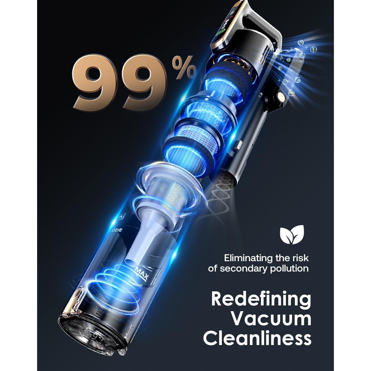 Aspiradora Inalámbrica Trucozie T352 45Kpa 50 Min de Uso