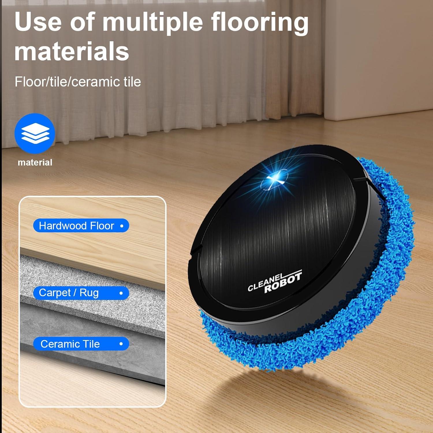 Robot Trapeador Genérico JM8025 Inalámbrico 22.86cm Negro