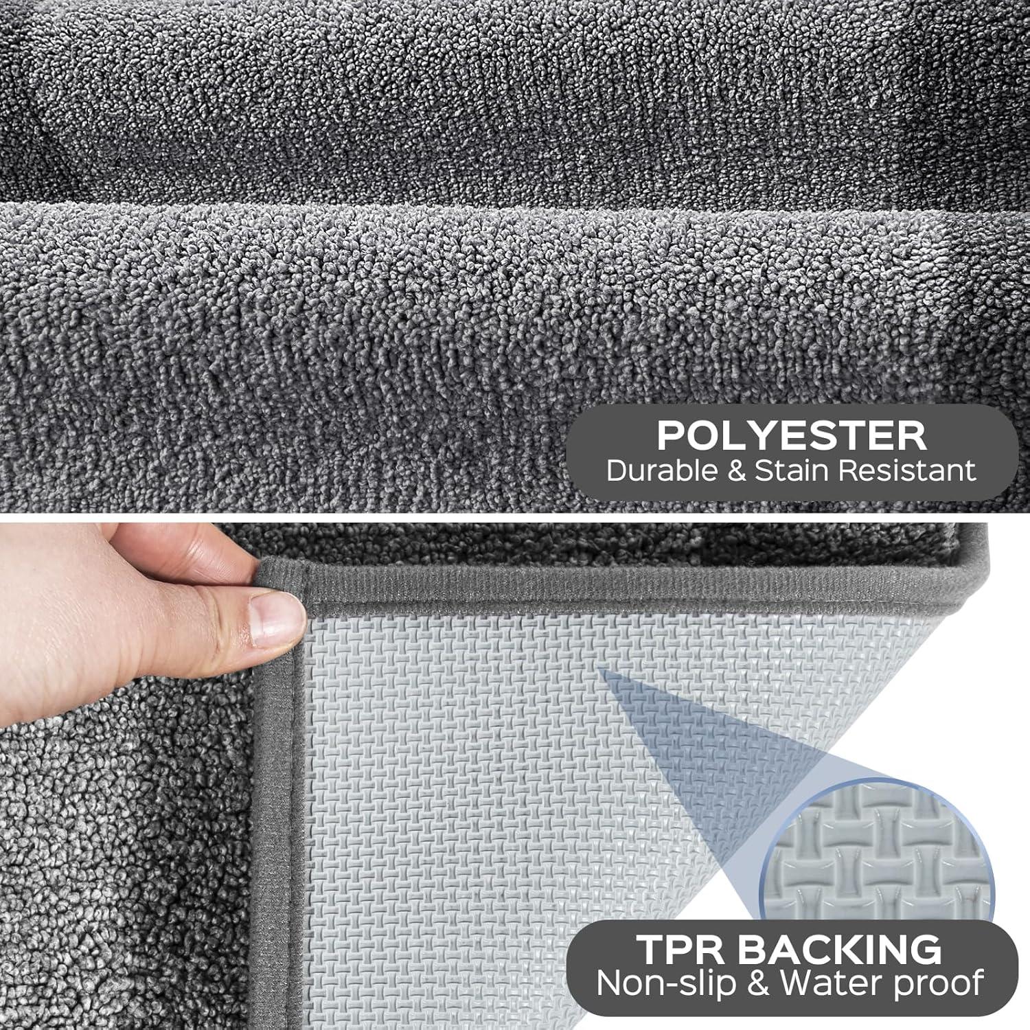 Juego de 2 alfombrillas de cocina DOMUSTEX antideslizantes 61x91cm y 61x152cm