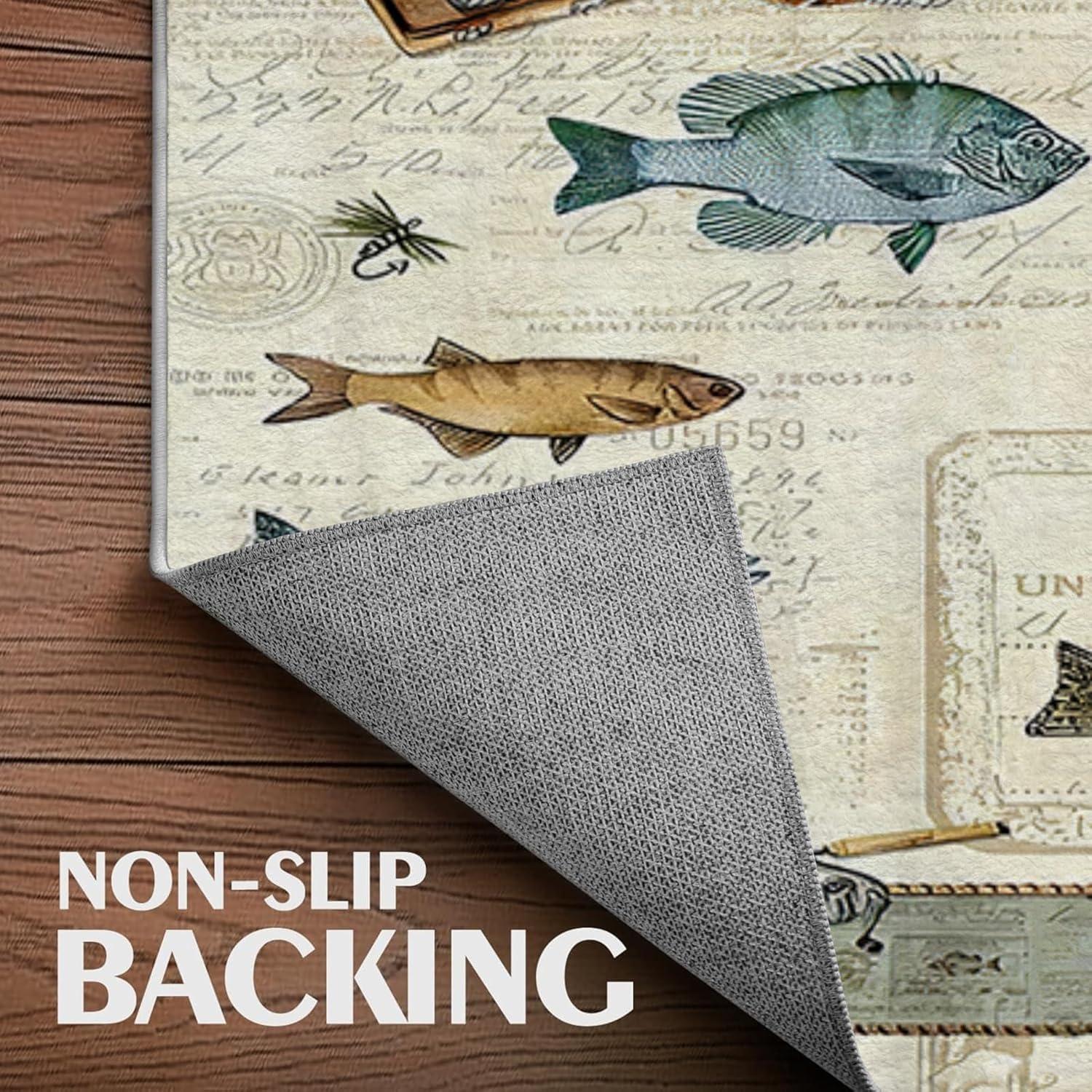 Alfombra de Área Citari 91x61 cm Antideslizante Lavable