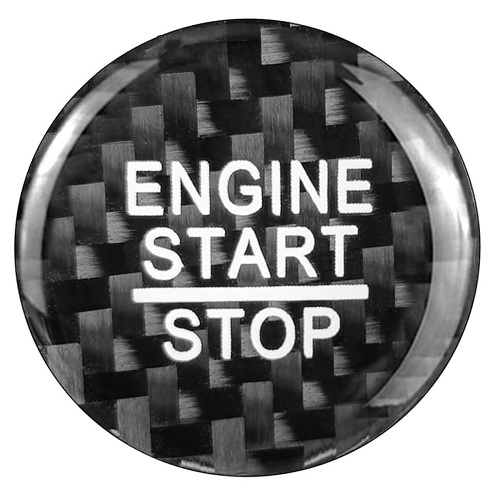 Cubierta de Botón de Inicio QianBao para Toyota RAV4 Camry Negro