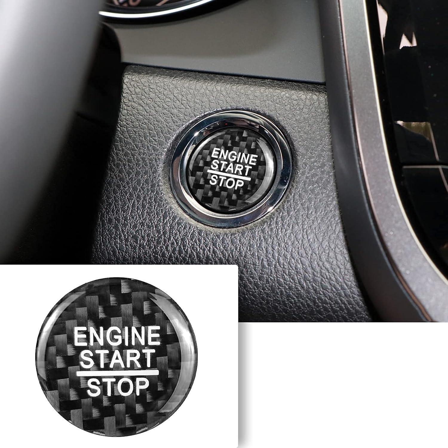 Cubierta de Botón de Inicio QianBao para Toyota RAV4 Camry Negro