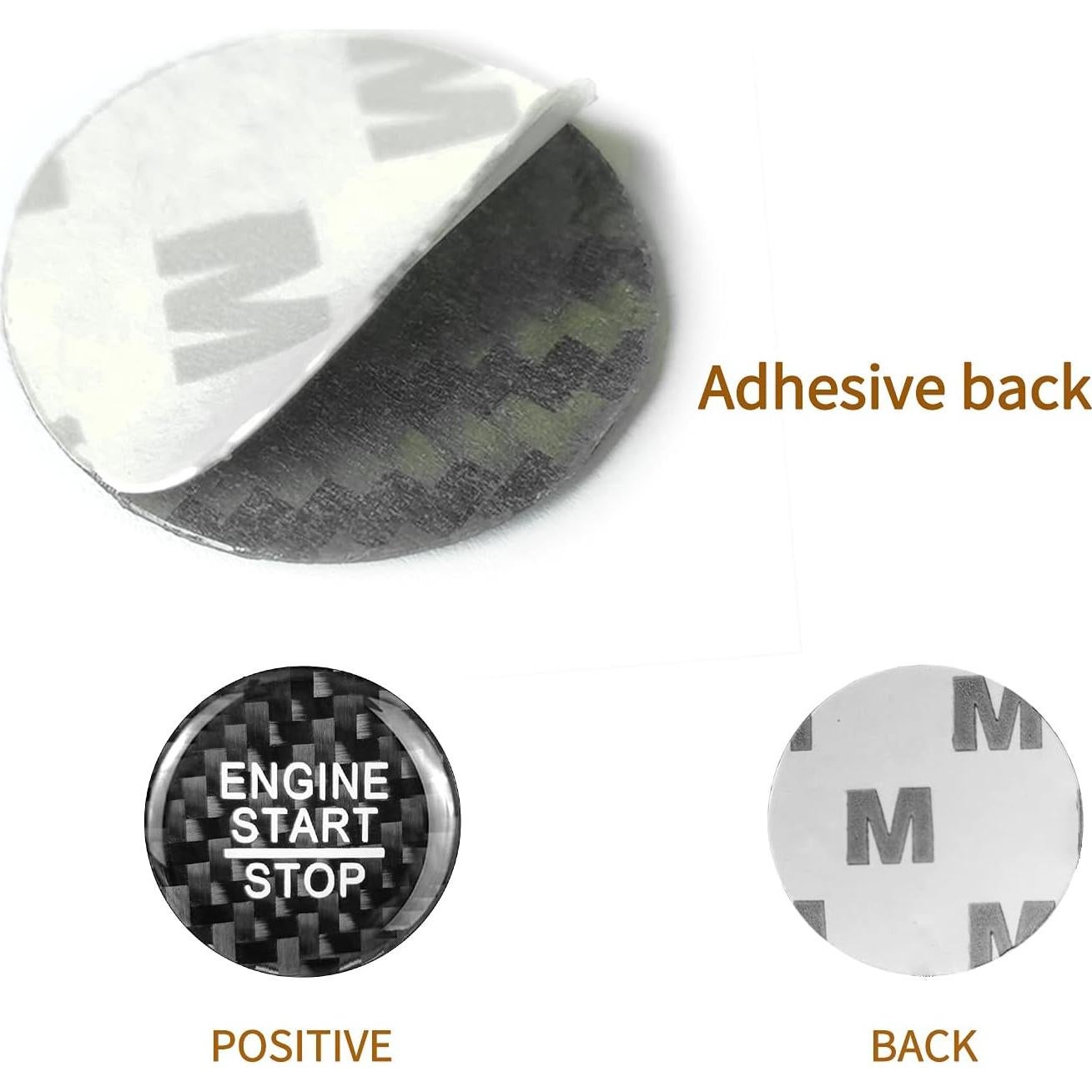 Cubierta de Botón de Inicio QianBao para Toyota RAV4 Camry Negro