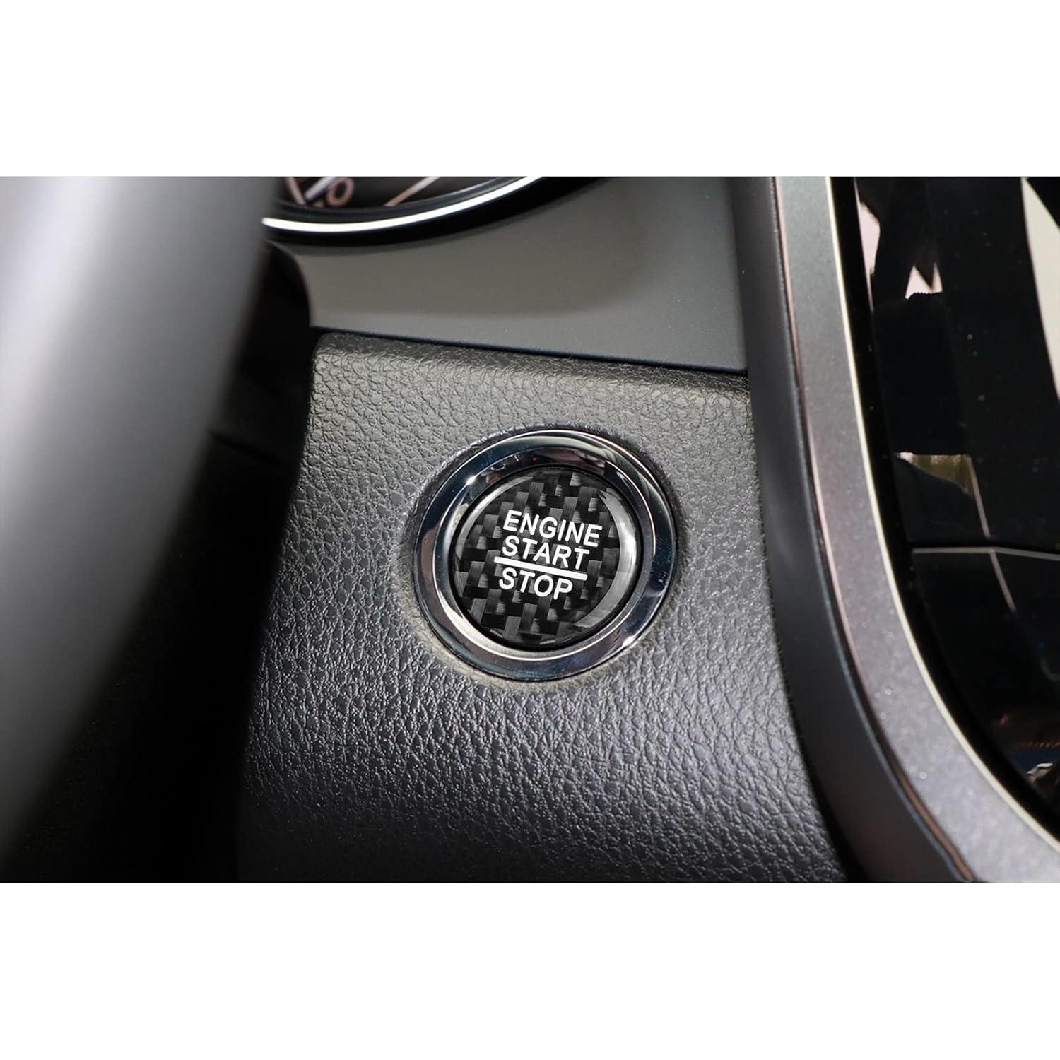 Cubierta de Botón de Inicio QianBao para Toyota RAV4 Camry Negro