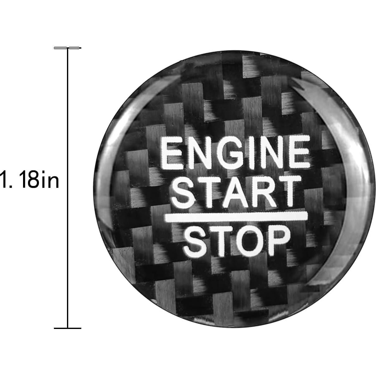 Cubierta de Botón de Inicio QianBao para Toyota RAV4 Camry Negro