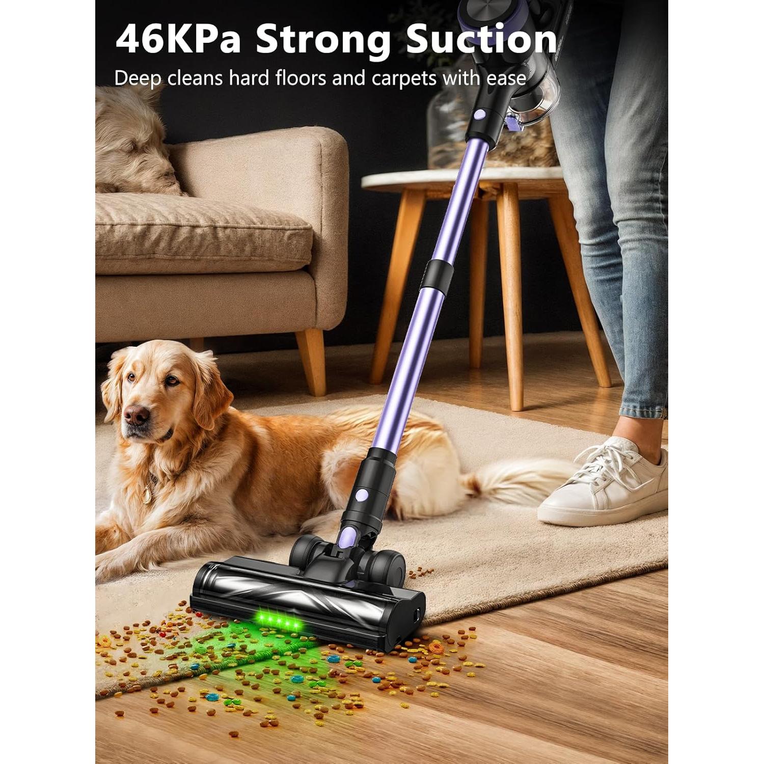 Aspiradora Inalámbrica OIRFND H28 500W 55 Minutos con Filtro HEPA