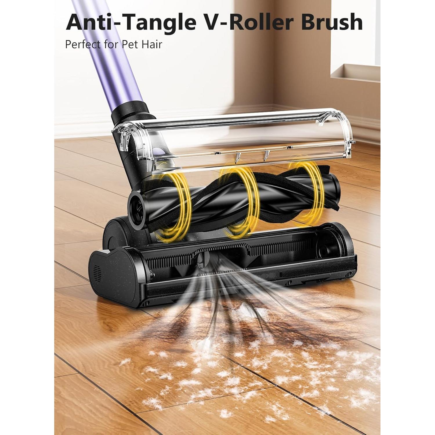 Aspiradora Inalámbrica OIRFND H28 500W 55 Minutos con Filtro HEPA