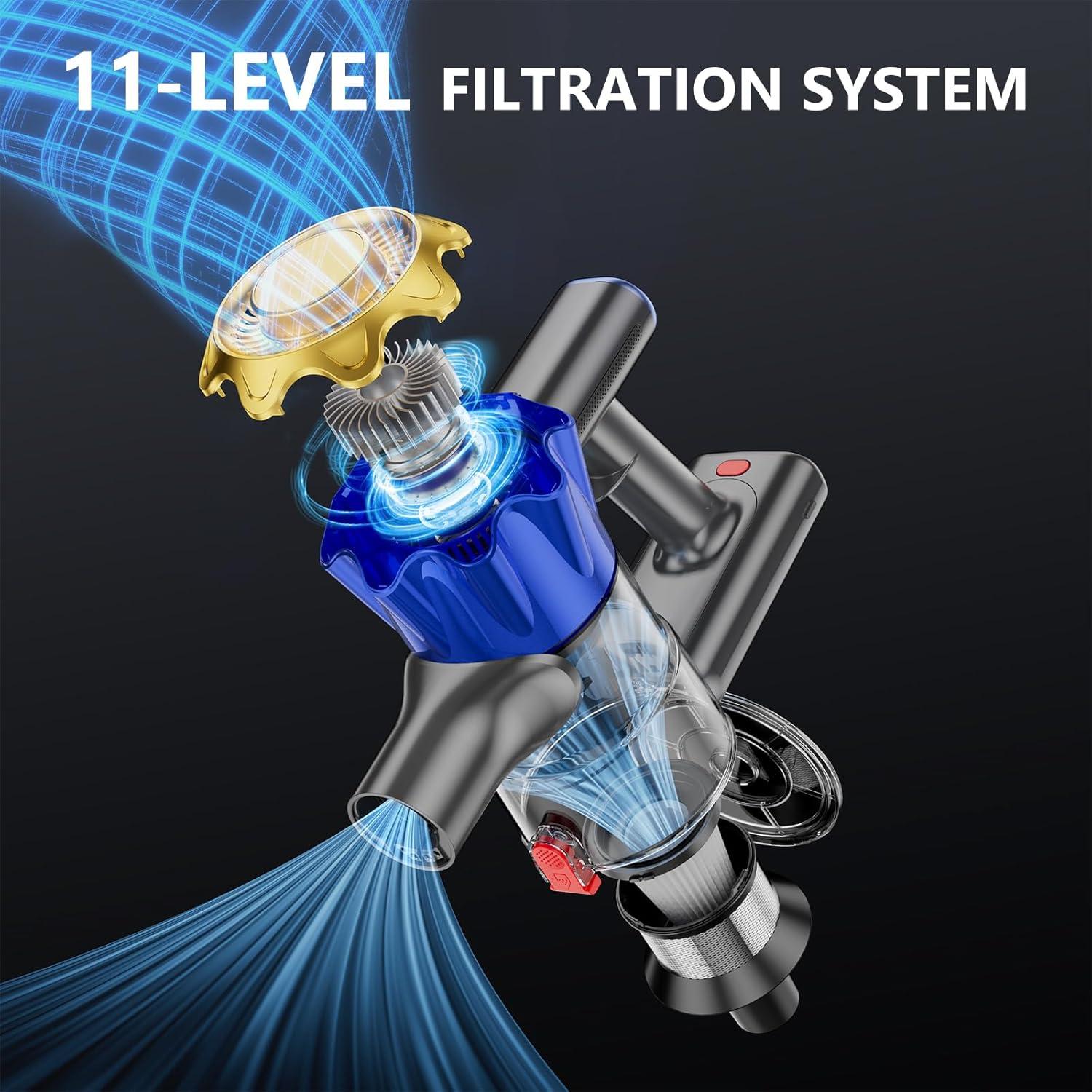 Aspiradora Inalámbrica MBYULO XCQ-EHBR-A001 450W 50min