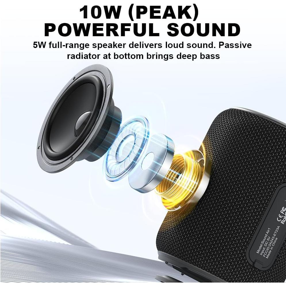 Altavoz Portátil Bluetooth Bobtot ET23 Impermeable IPX6 15H