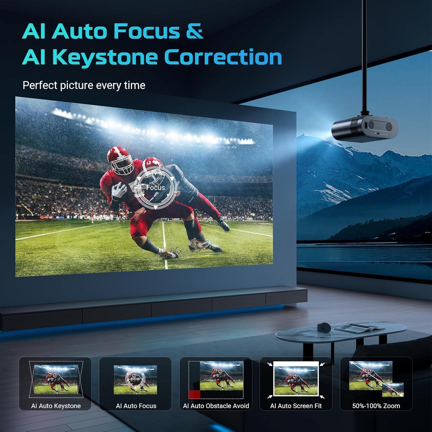Proyector Inteligente GooDee 4K UHD con Google TV y WiFi