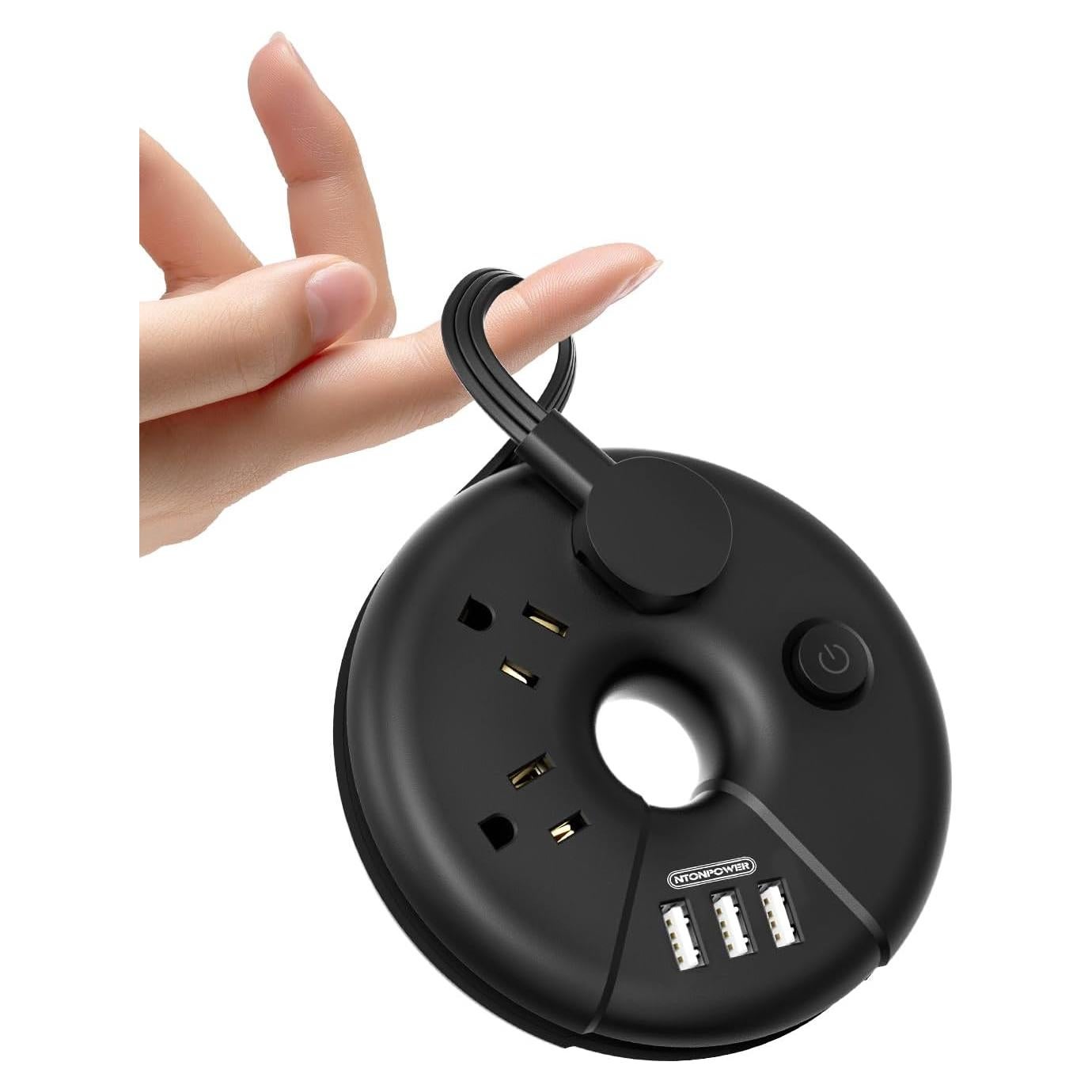 Regleta de Viaje NTONPOWER 3 Puertos USB 0.91m Aprobada Cruceros