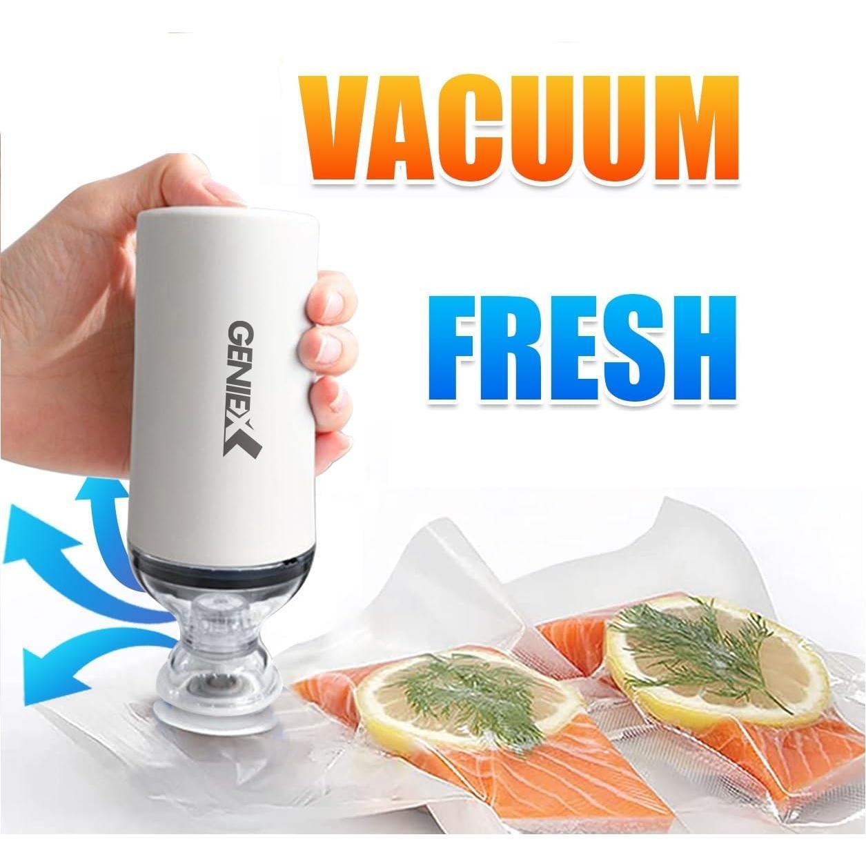 Sellador de vacío portátil GenieX recargable automático