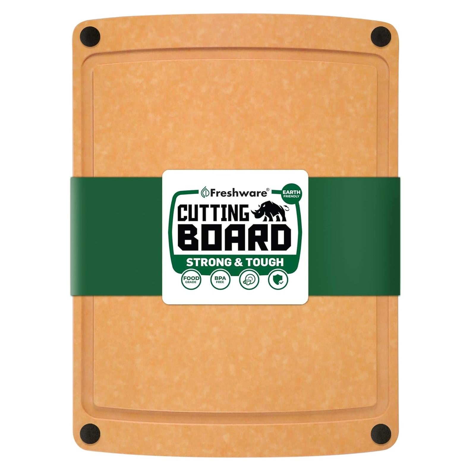 Tabla de Cortar de Madera Freshware 37.1x27.9cm con Surco