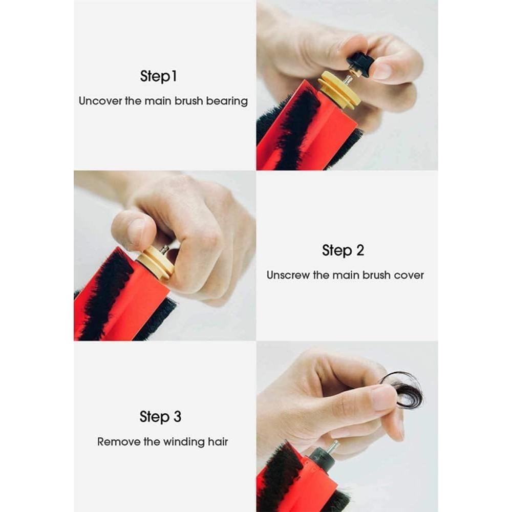 Paquete de 2 Cepillos de Reemplazo Roborock S6 MaxV, S6, E4