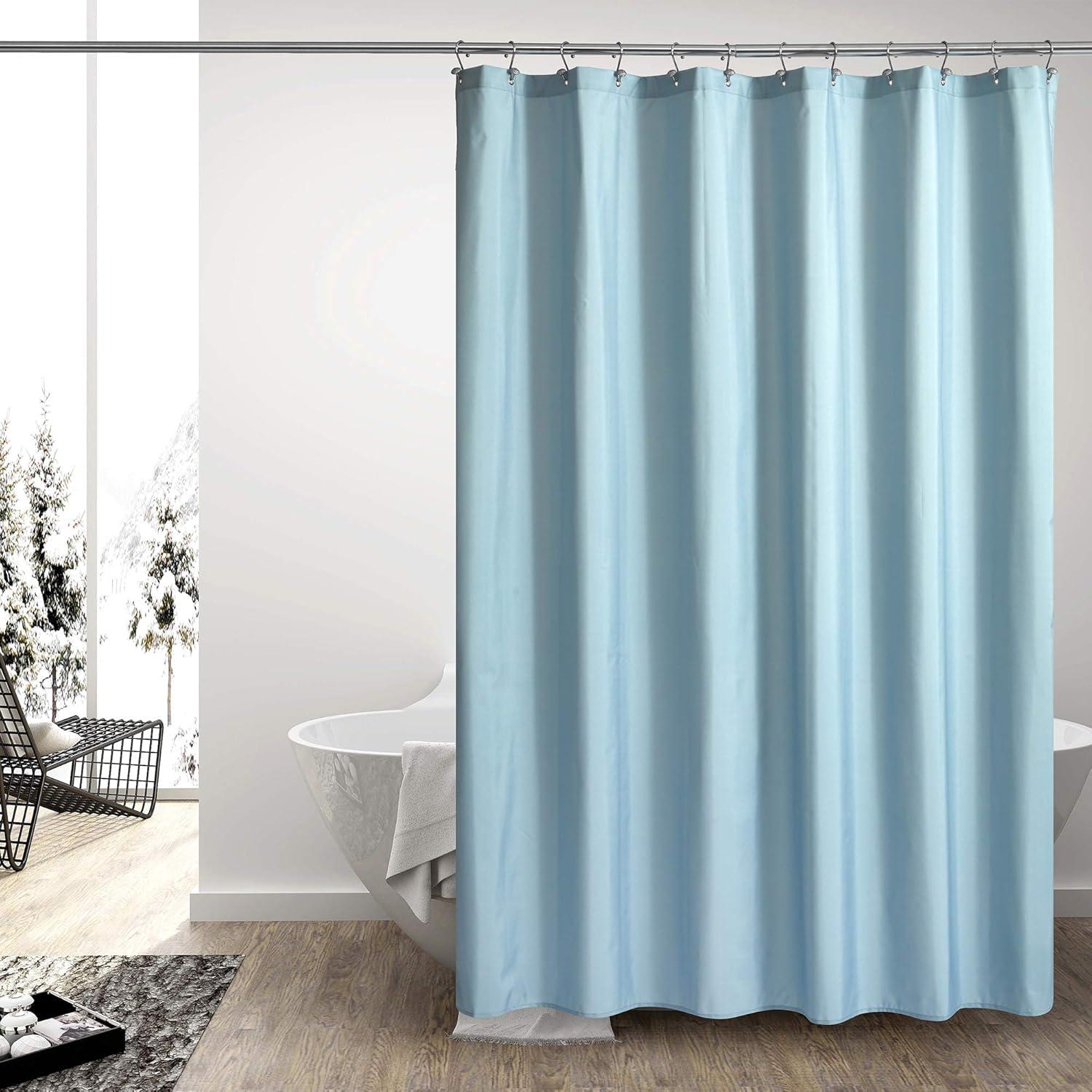 Cortina de Ducha N&Y HOME 1.83m Impermeable TPU Azul