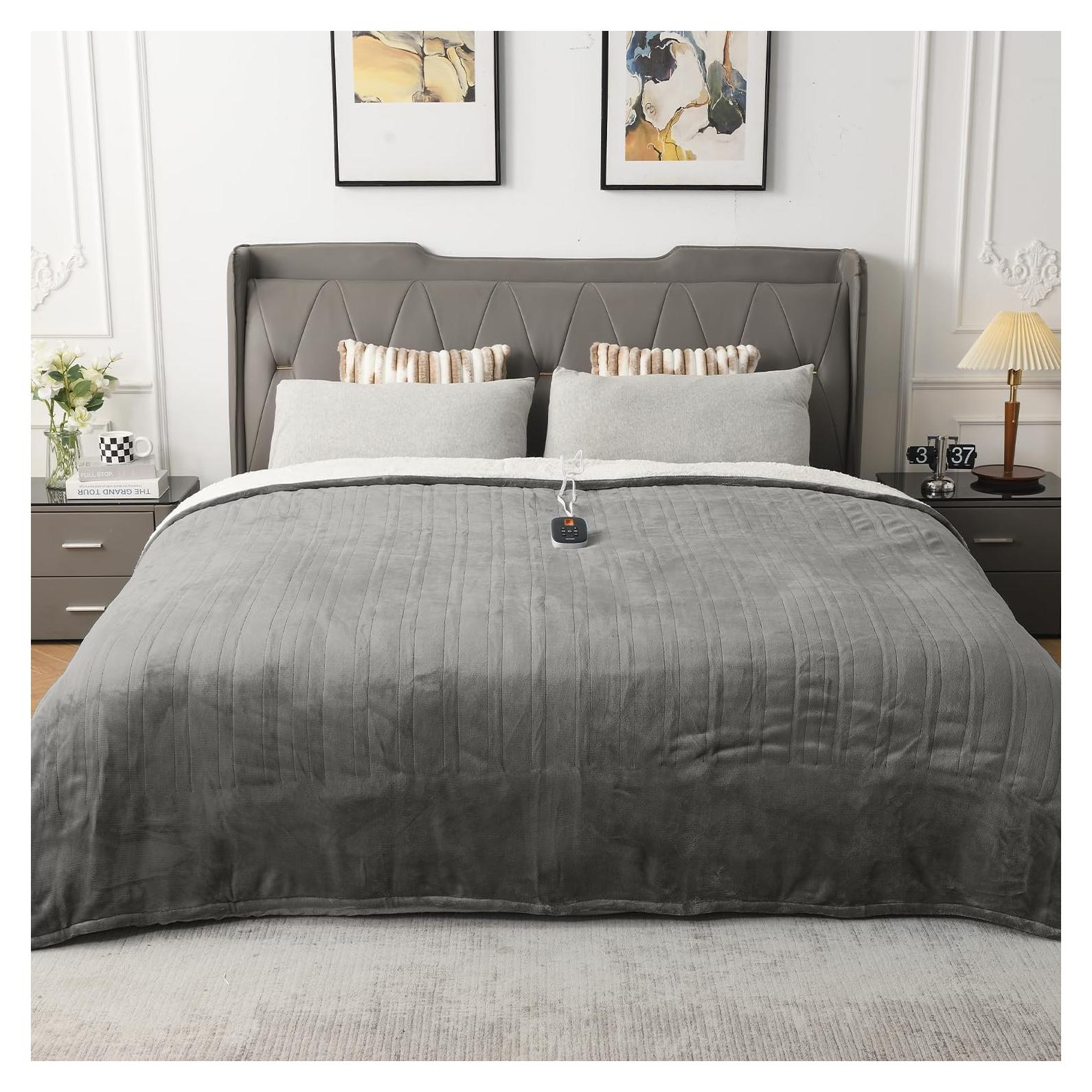 Manta Térmica Eléctrica WOOMER Individual 157x213cm 10 Niveles