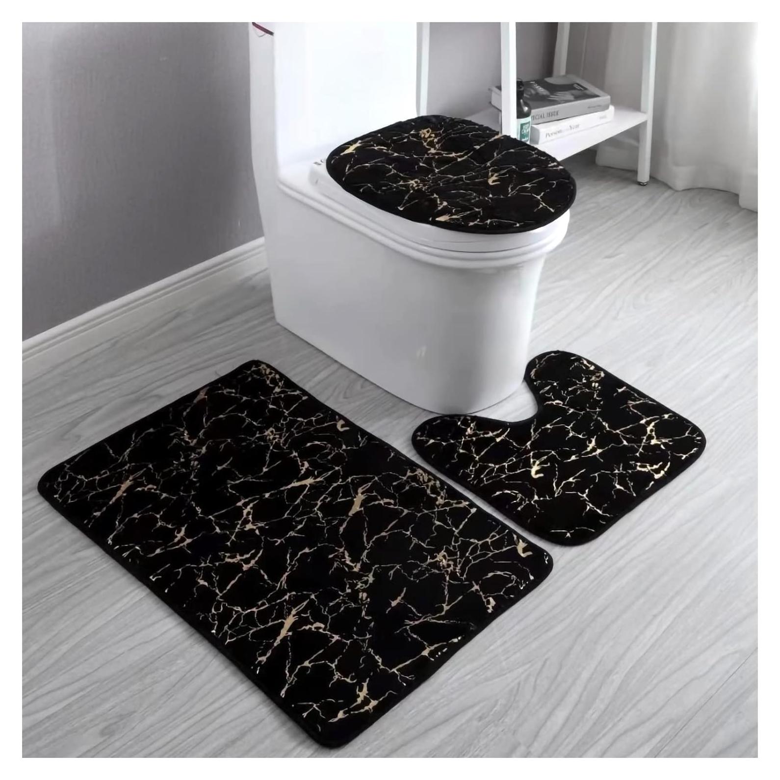Conjunto de Alfombrillas de Baño Eanpet 3 Piezas Antideslizante