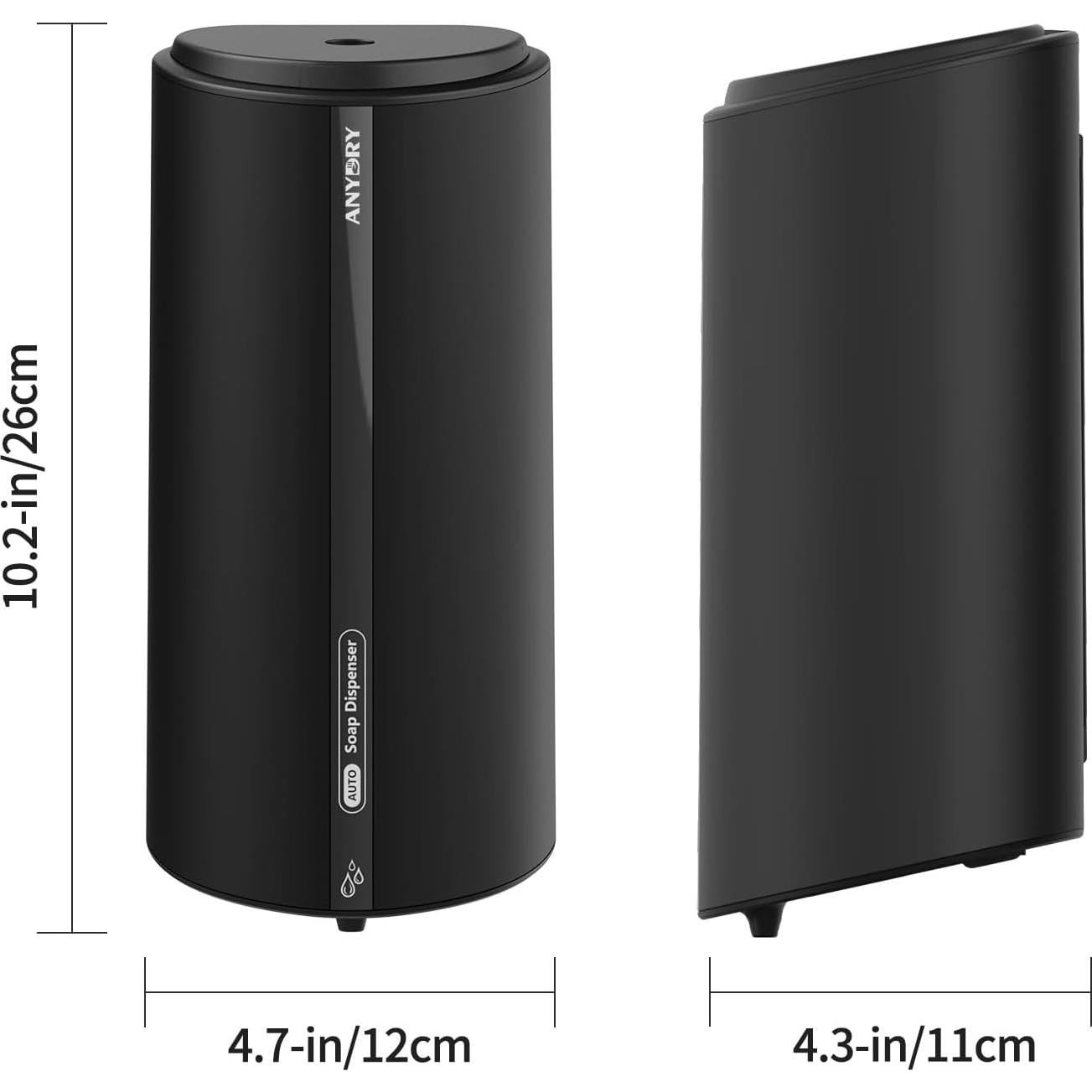 Dispensador Automático de Jabón Líquido AnyDry 850ml Negro