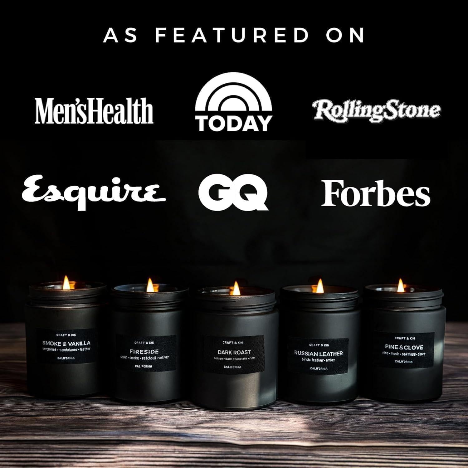 Vela Aromática Craft & Kin Café Tostado Oscuro 215g