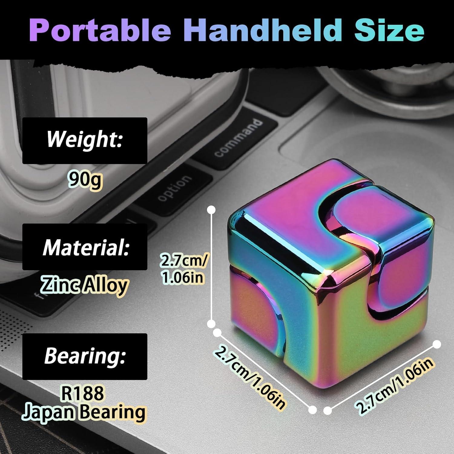 Cubo Antiestrés Dilabnba Arcoíris 4 en 1 Juguete de Enfoque
