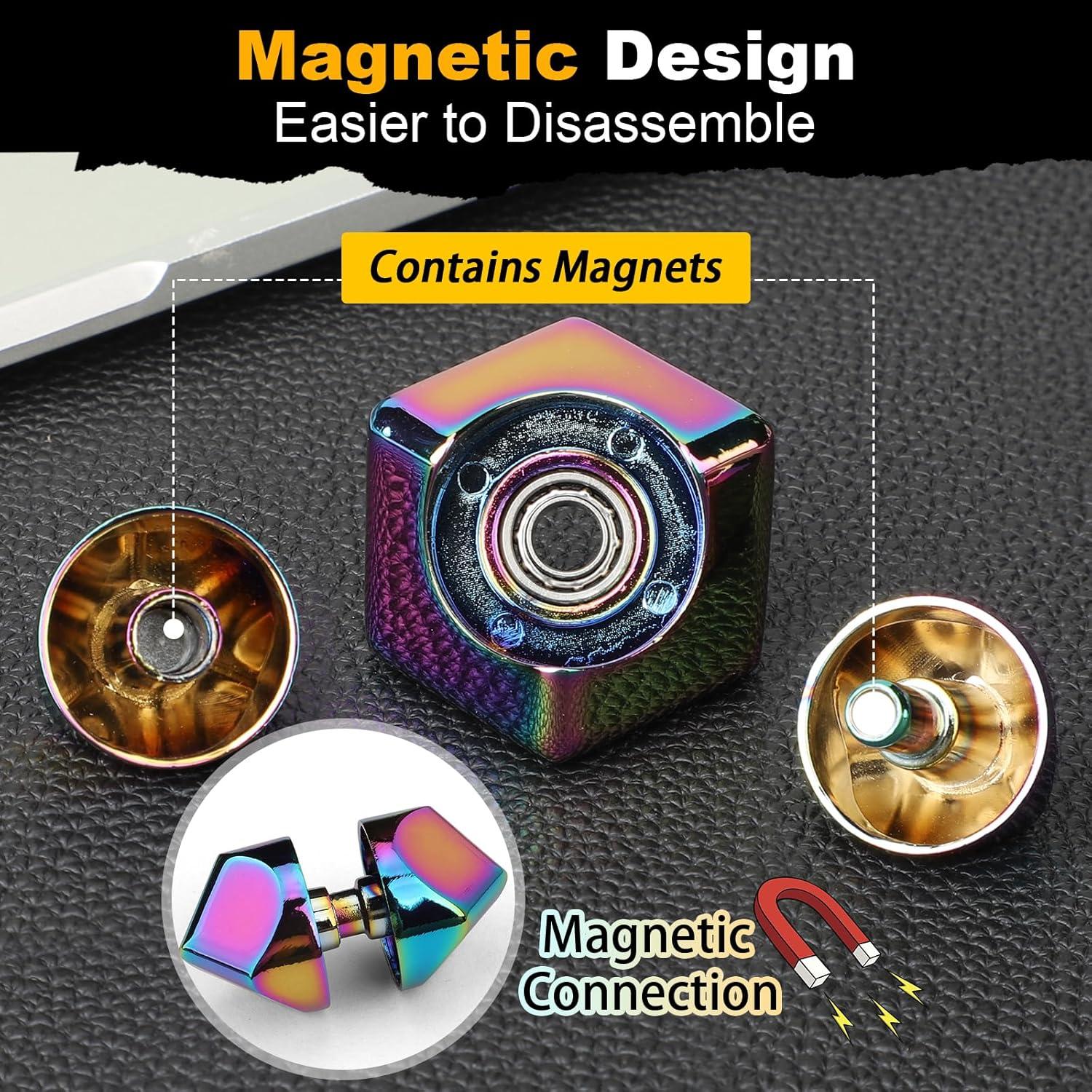 Cubo Antiestrés Dilabnba Arcoíris 4 en 1 Juguete de Enfoque