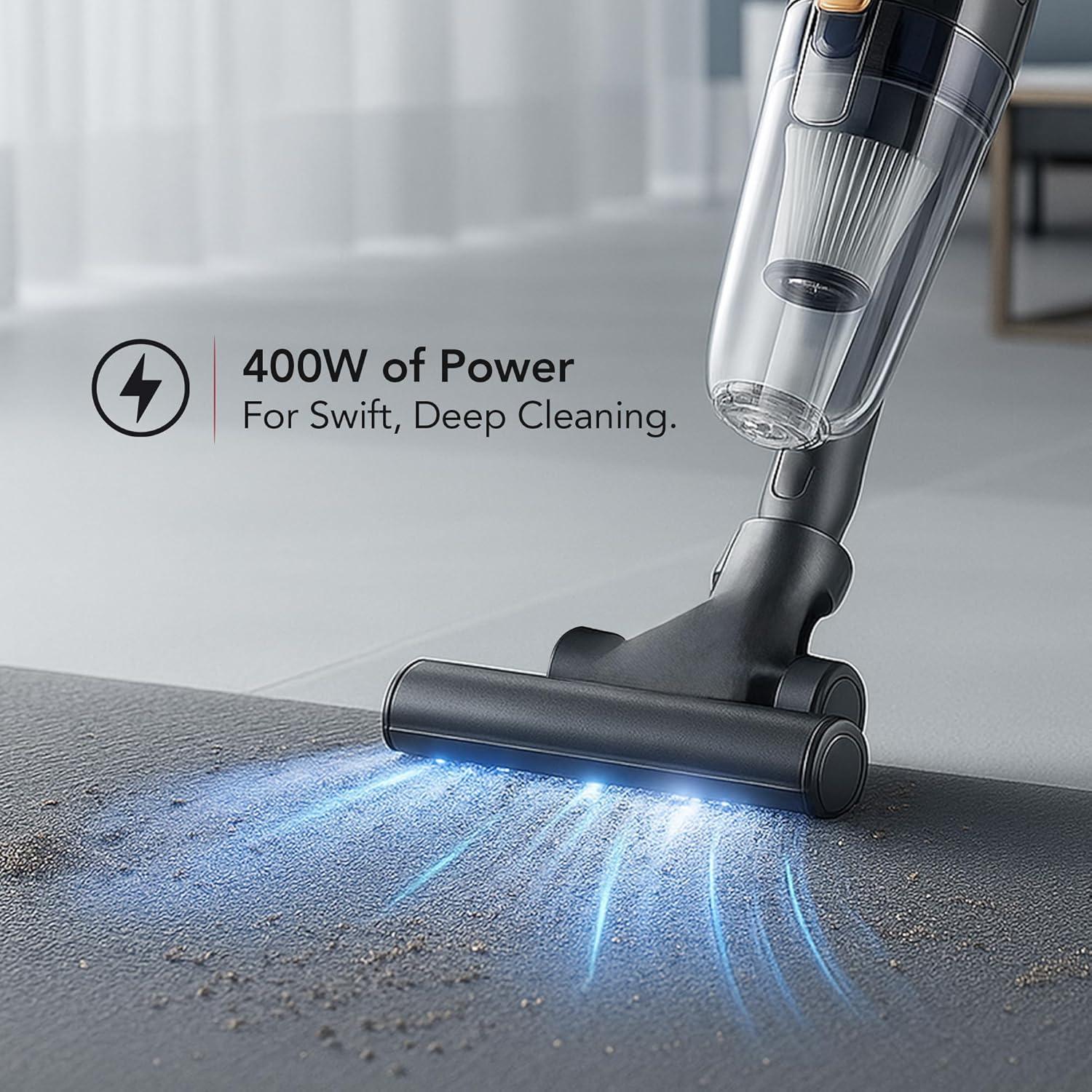 Aspiradora de Varilla OVENTE ST102BGD 400W HEPA Ligera 2-en-1