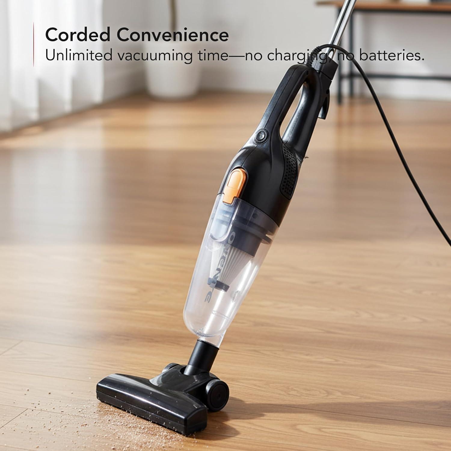 Aspiradora de Varilla OVENTE ST102BGD 400W HEPA Ligera 2-en-1