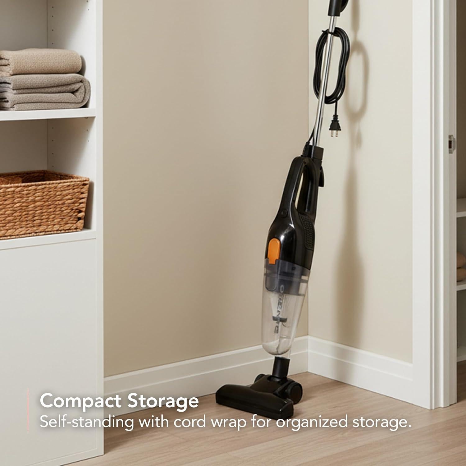 Aspiradora de Varilla OVENTE ST102BGD 400W HEPA Ligera 2-en-1