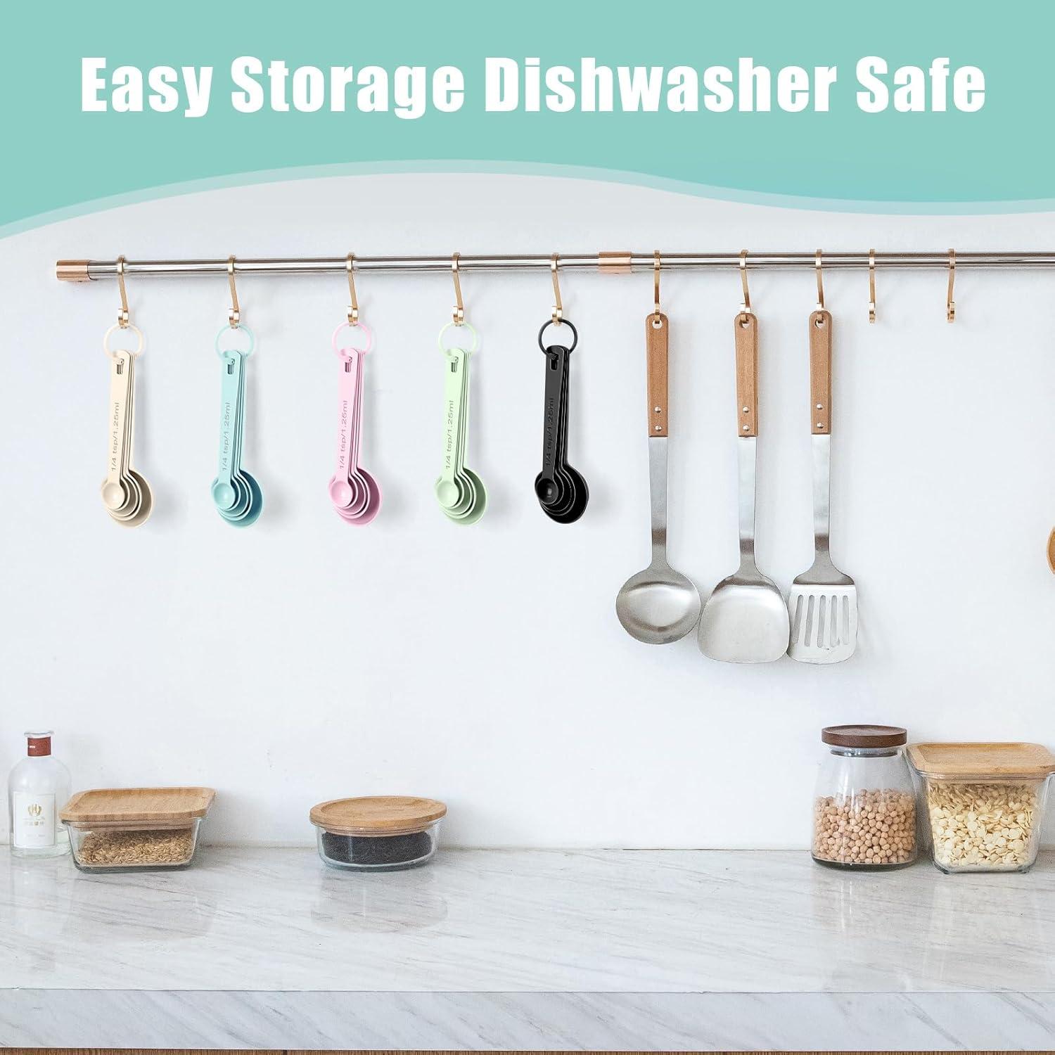 Juego de Cucharas Medidoras de Acero Inoxidable Muchtolove