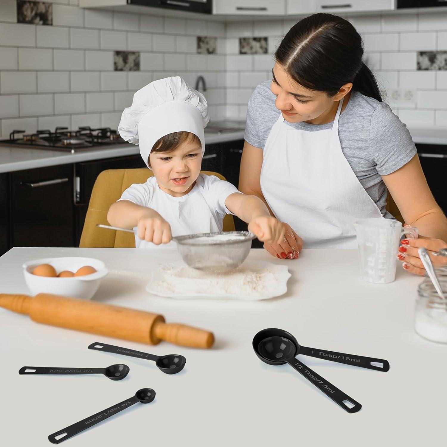 Juego de Cucharas Medidoras de Acero Inoxidable Muchtolove