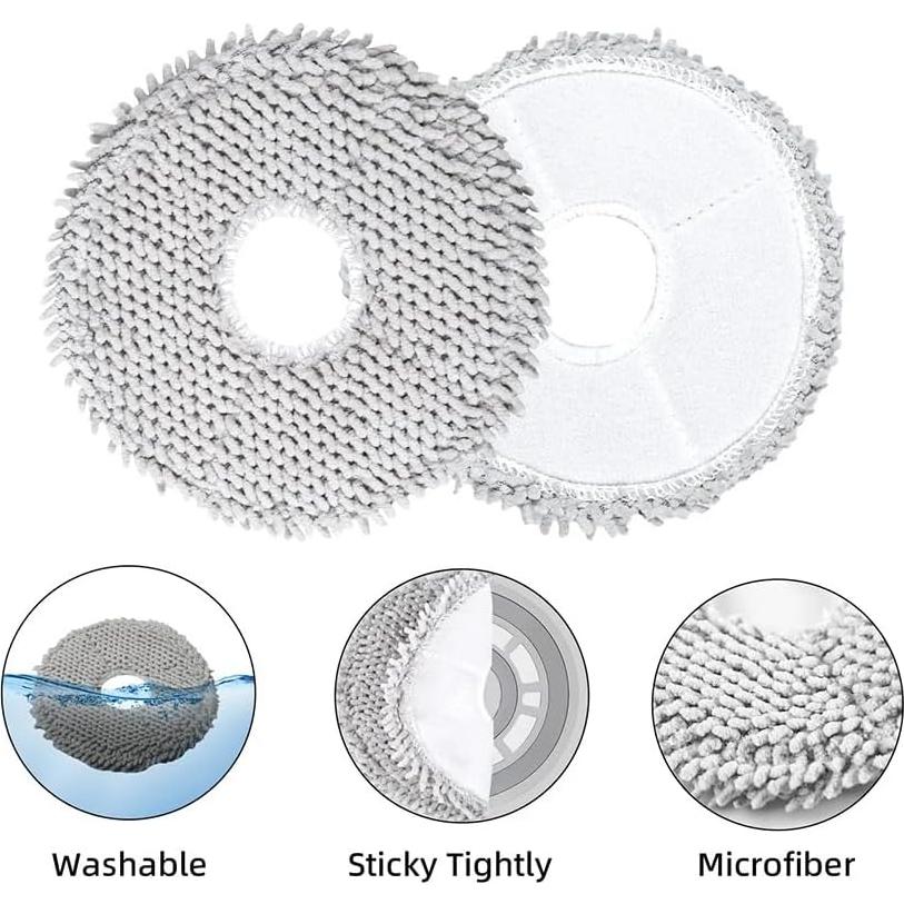 10 Almohadillas de Mopa Reemplazo ECOVACS DEEBOT X1/T20/T10